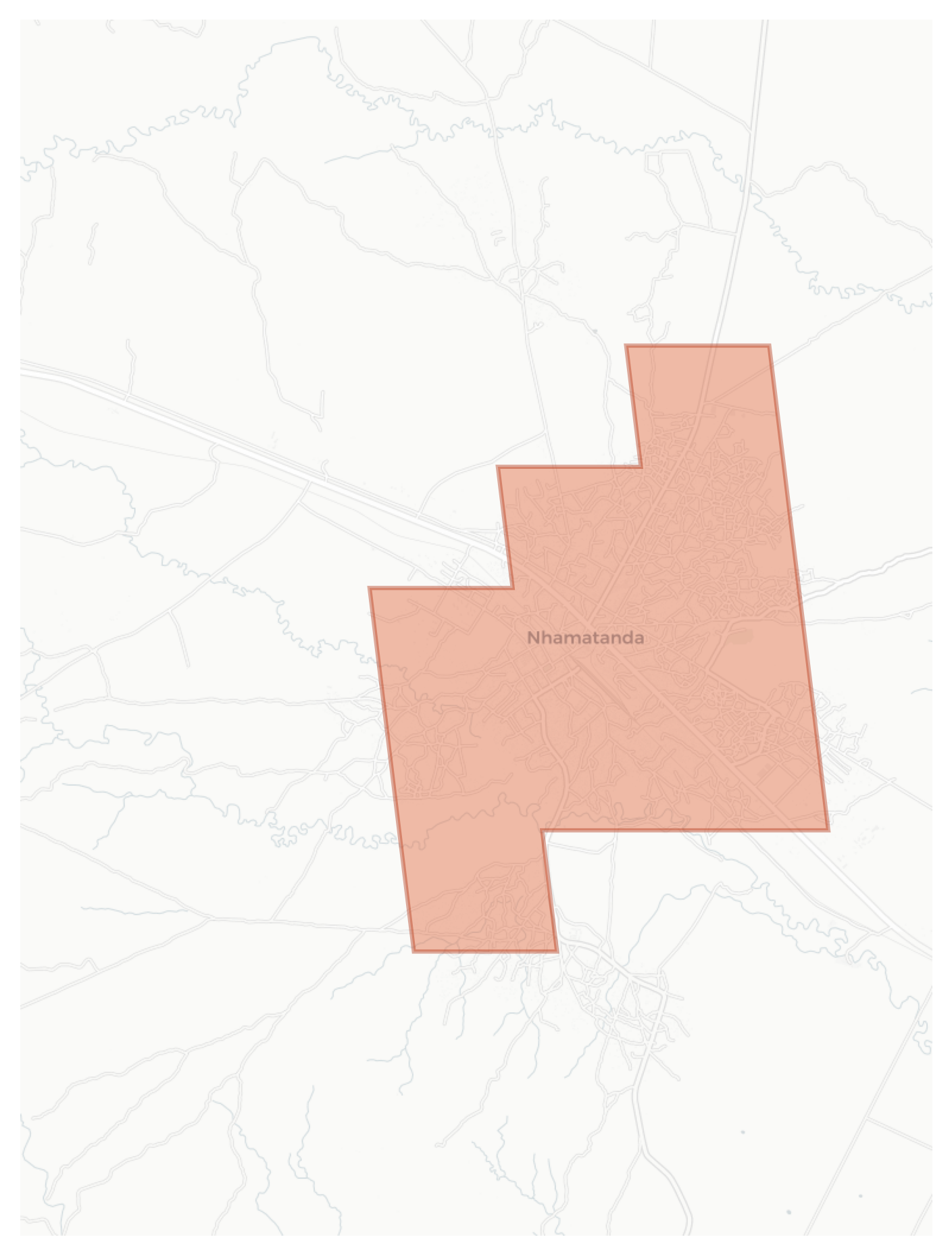 Nhamatanda geographic map