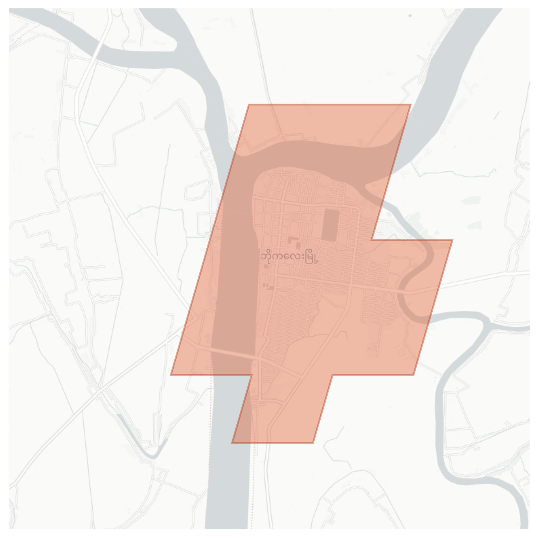 Bogale geographic map