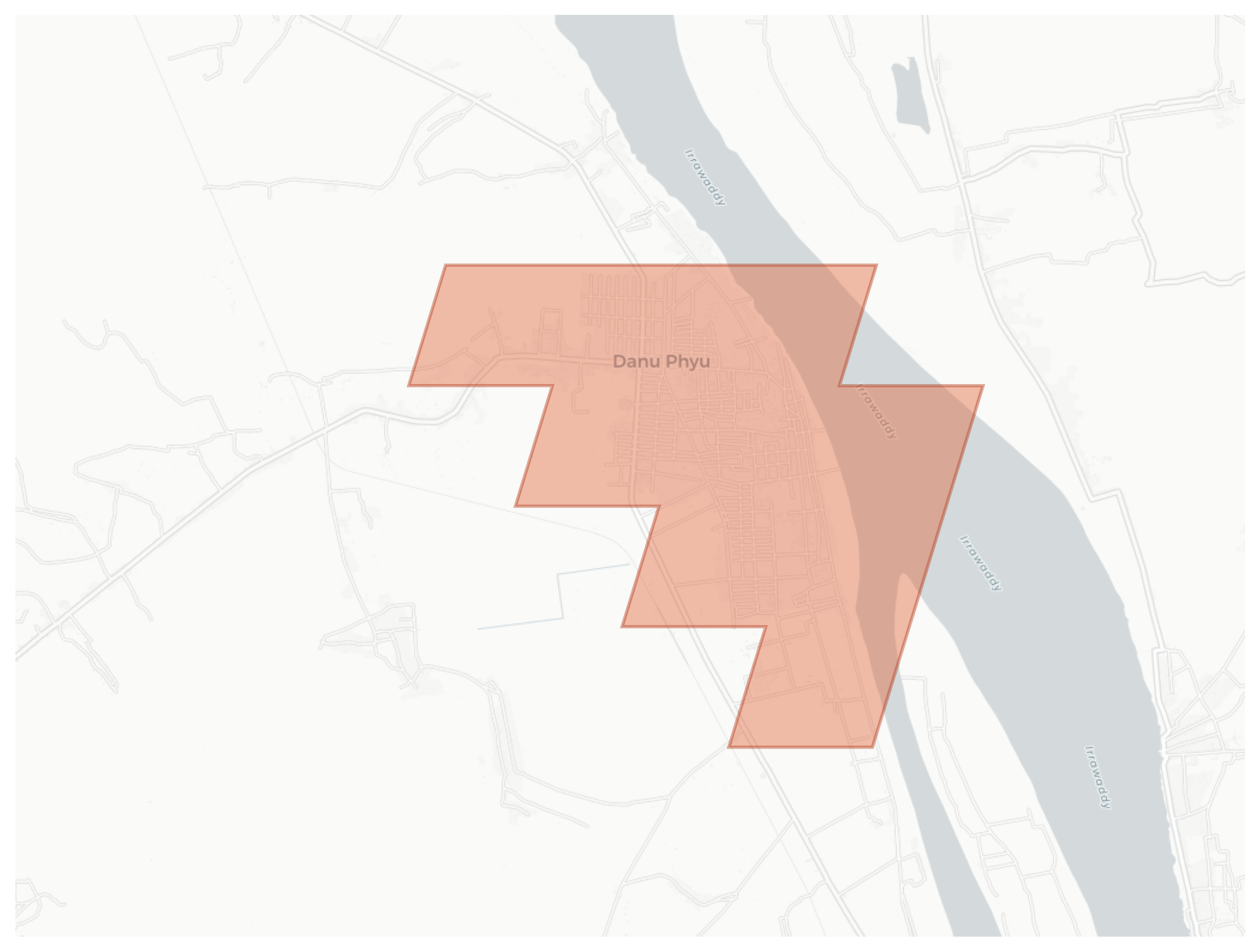 Danu Phyu geographic map