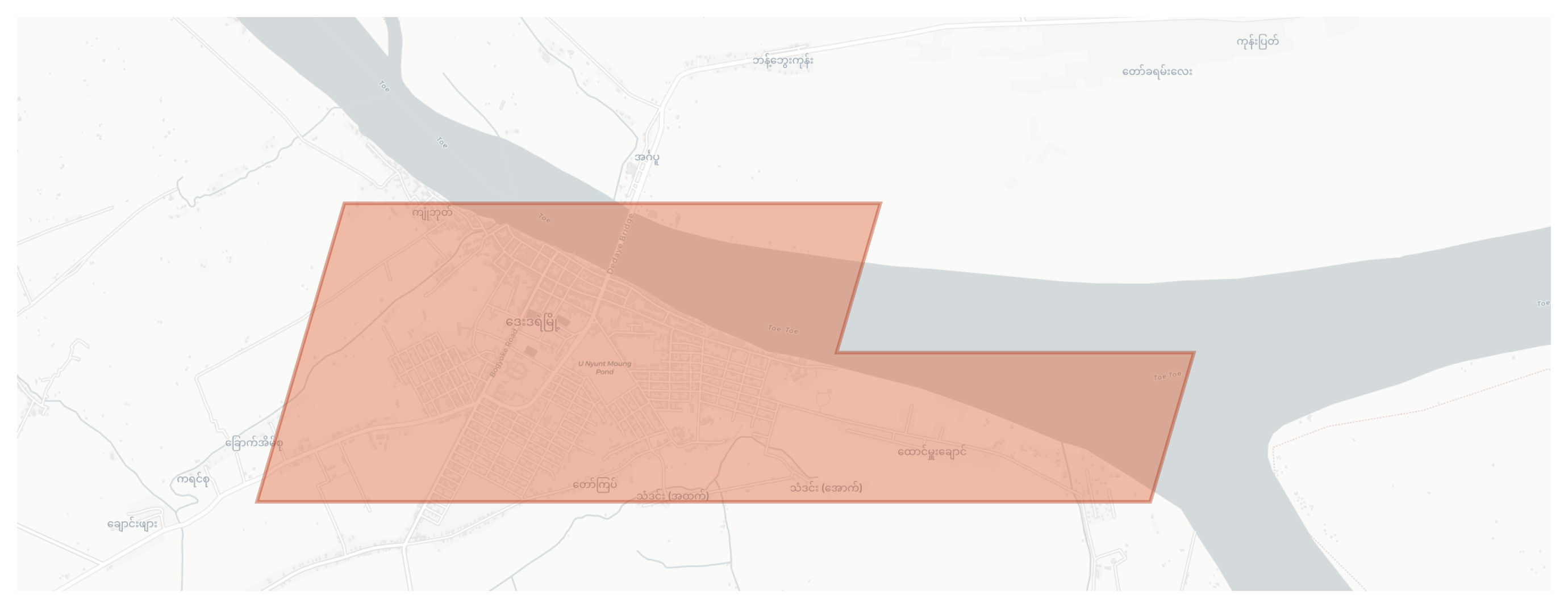 Dedaye geographic map