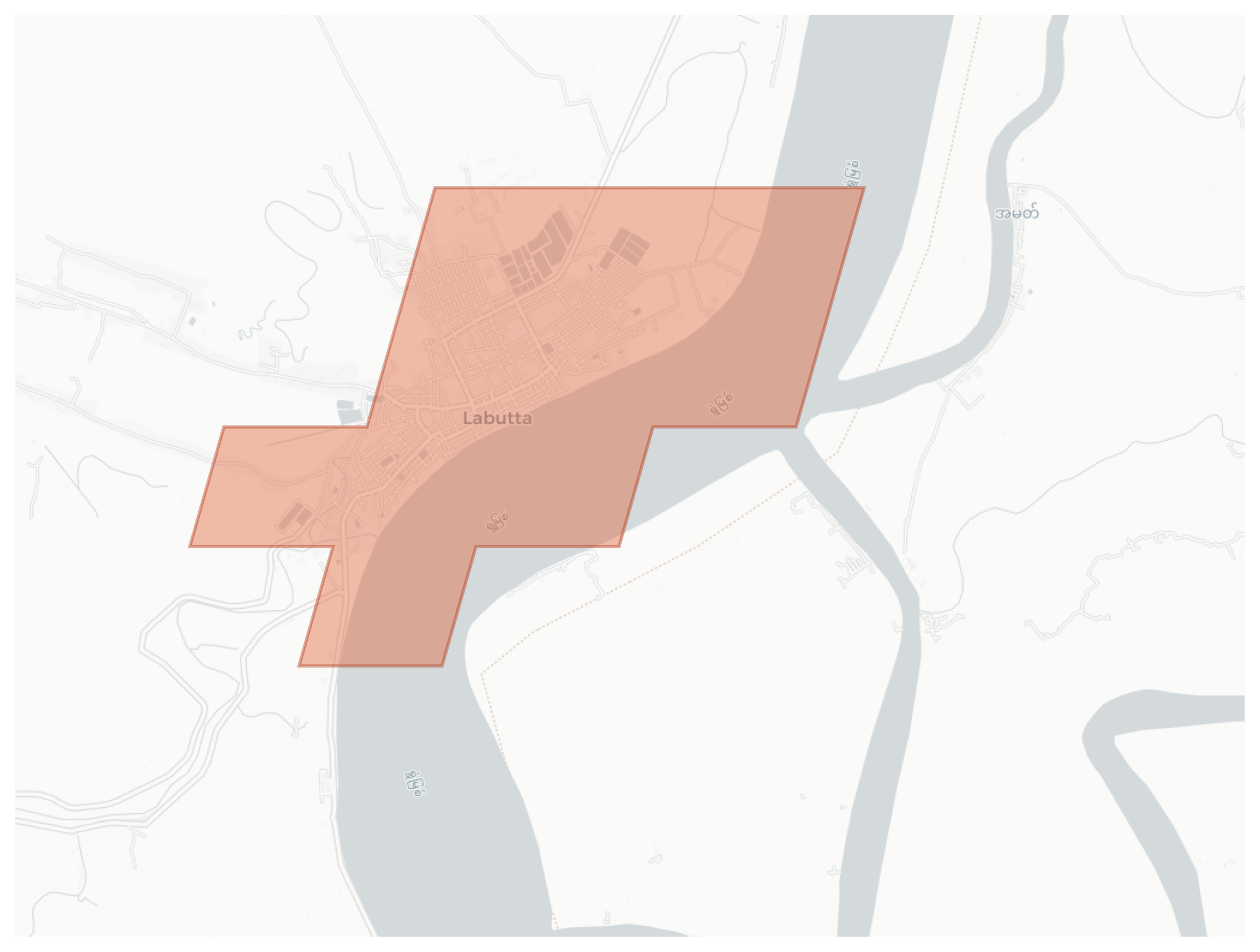 Labutta geographic map