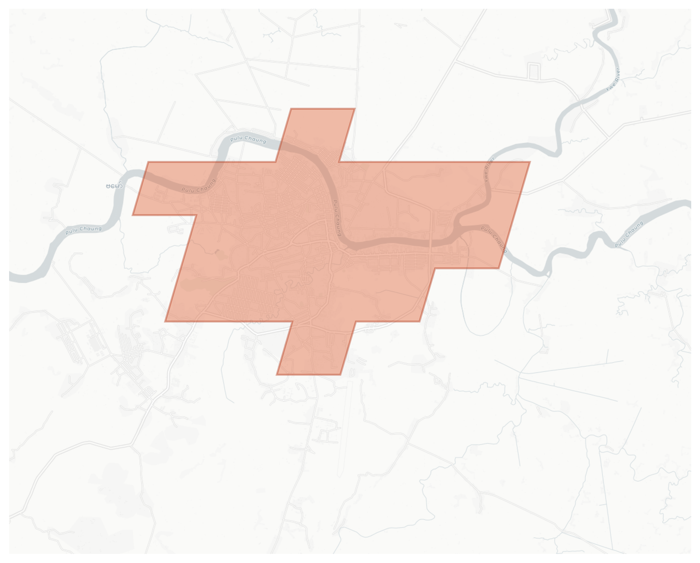Myaung Mya geographic map