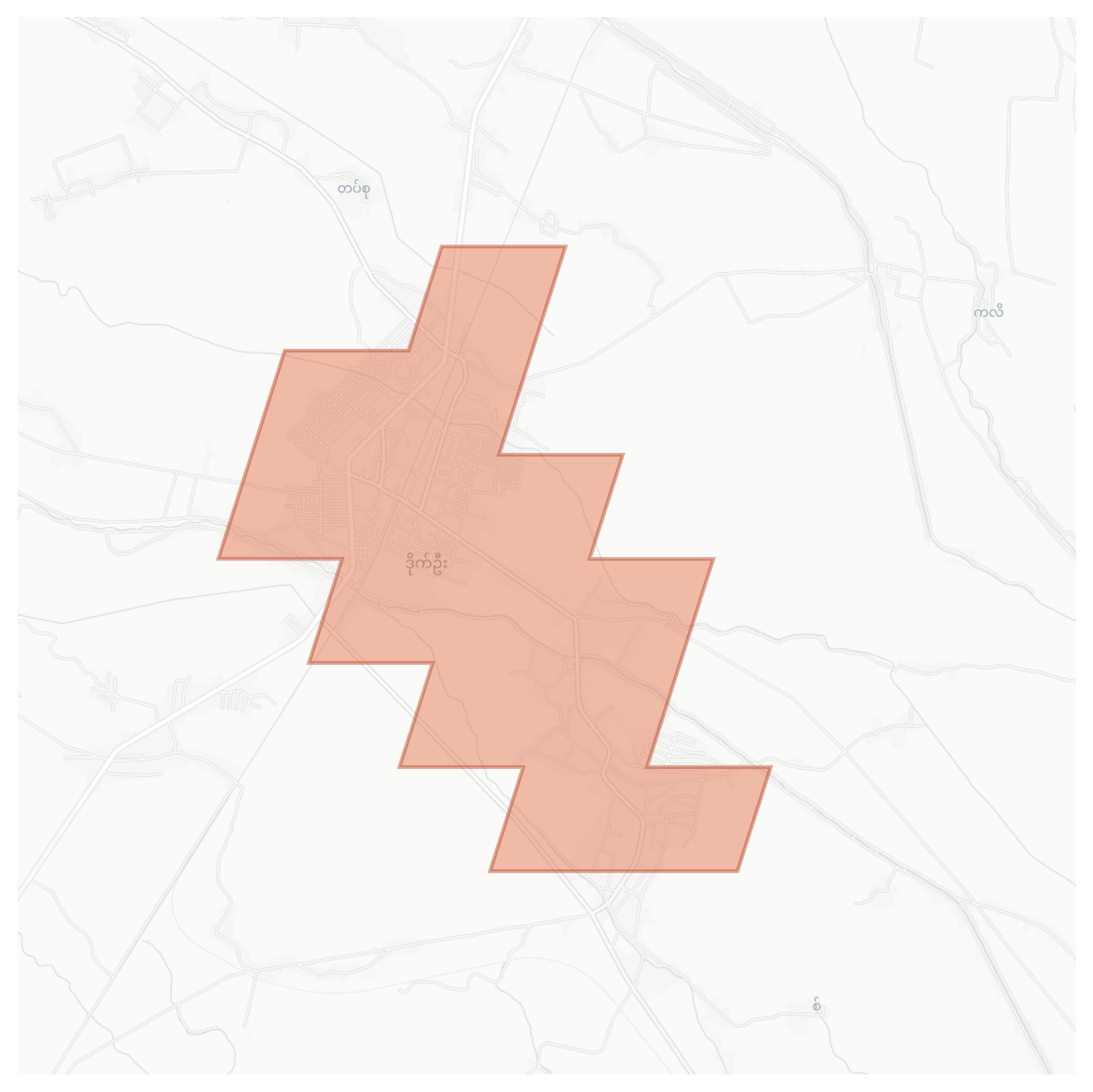 Daik-U geographic map