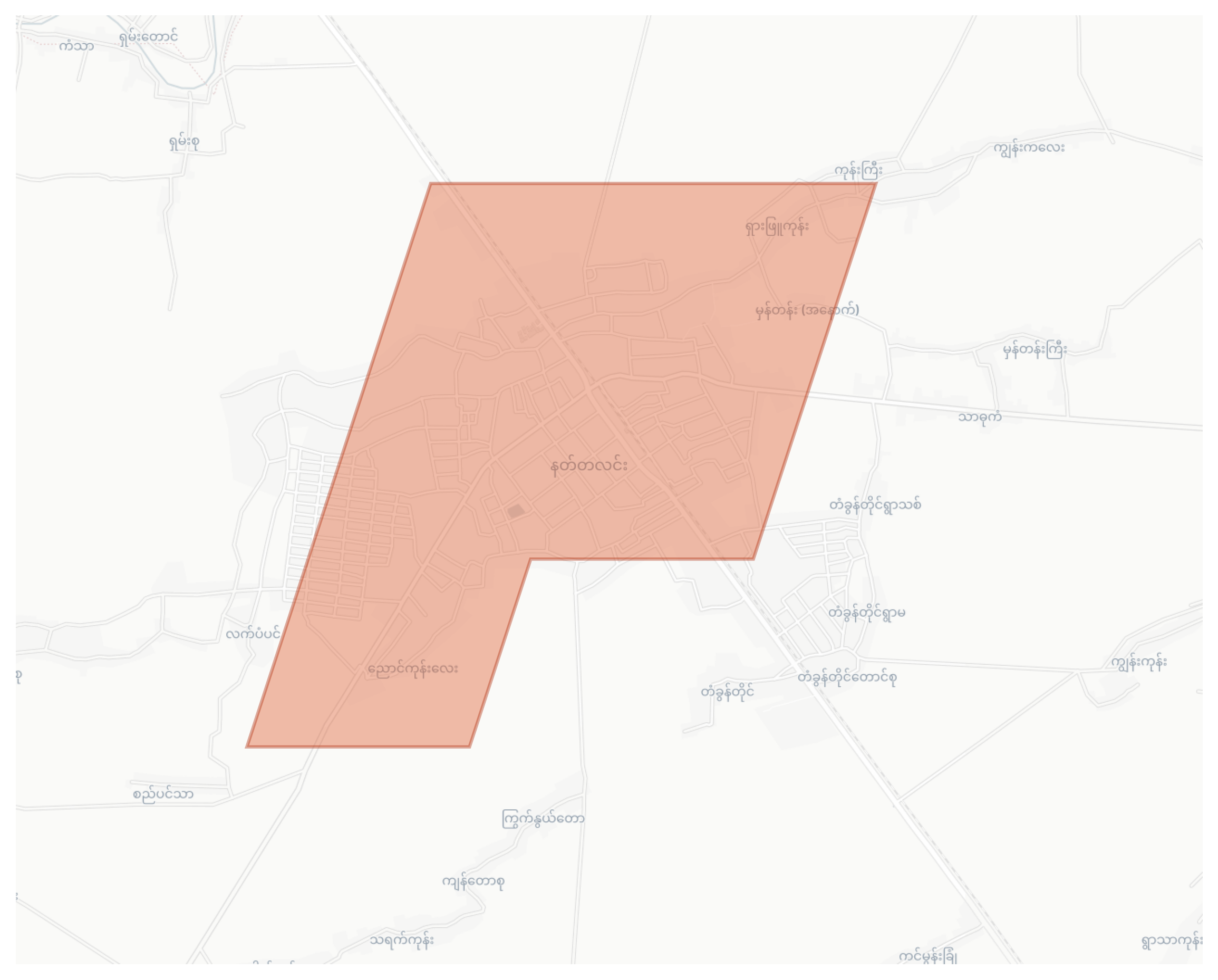 Nattalin geographic map