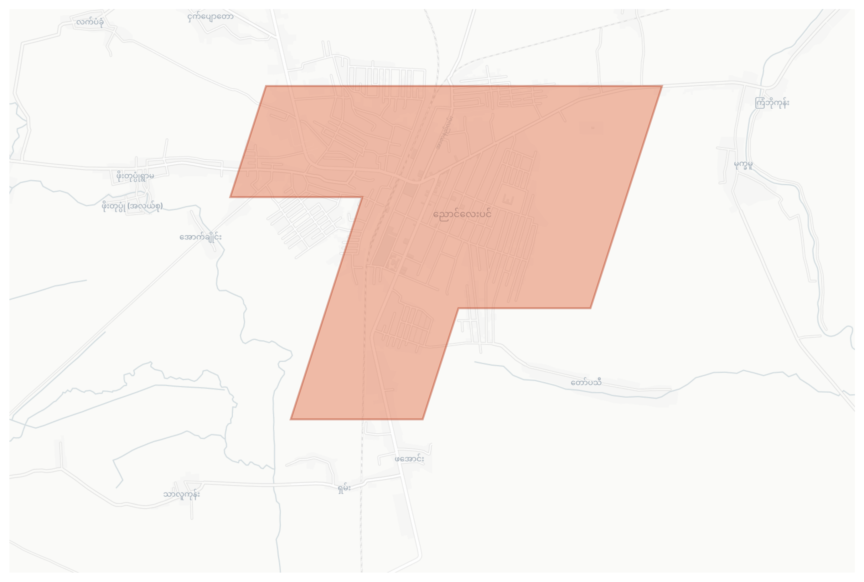 Nyaunglebin geographic map