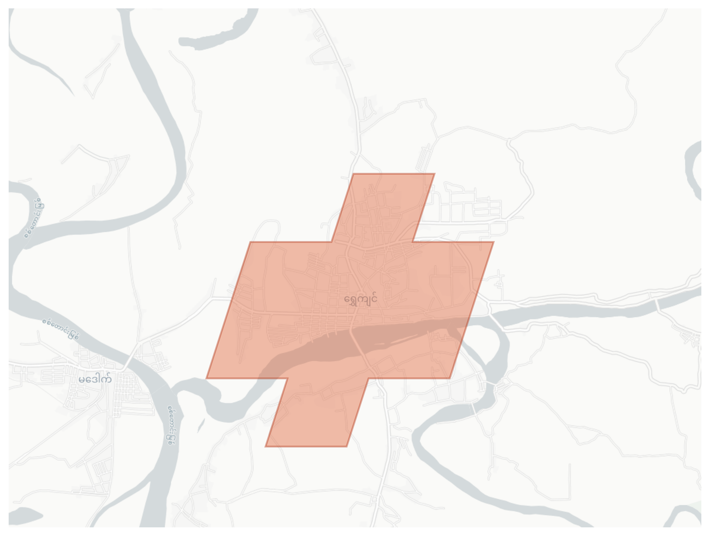 Shwegyin geographic map