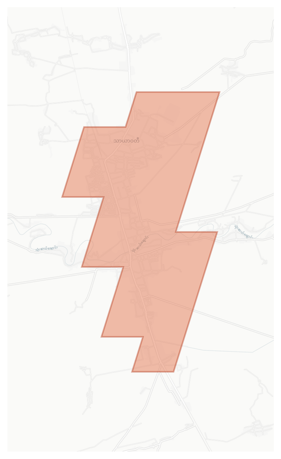 Thayarwady geographic map
