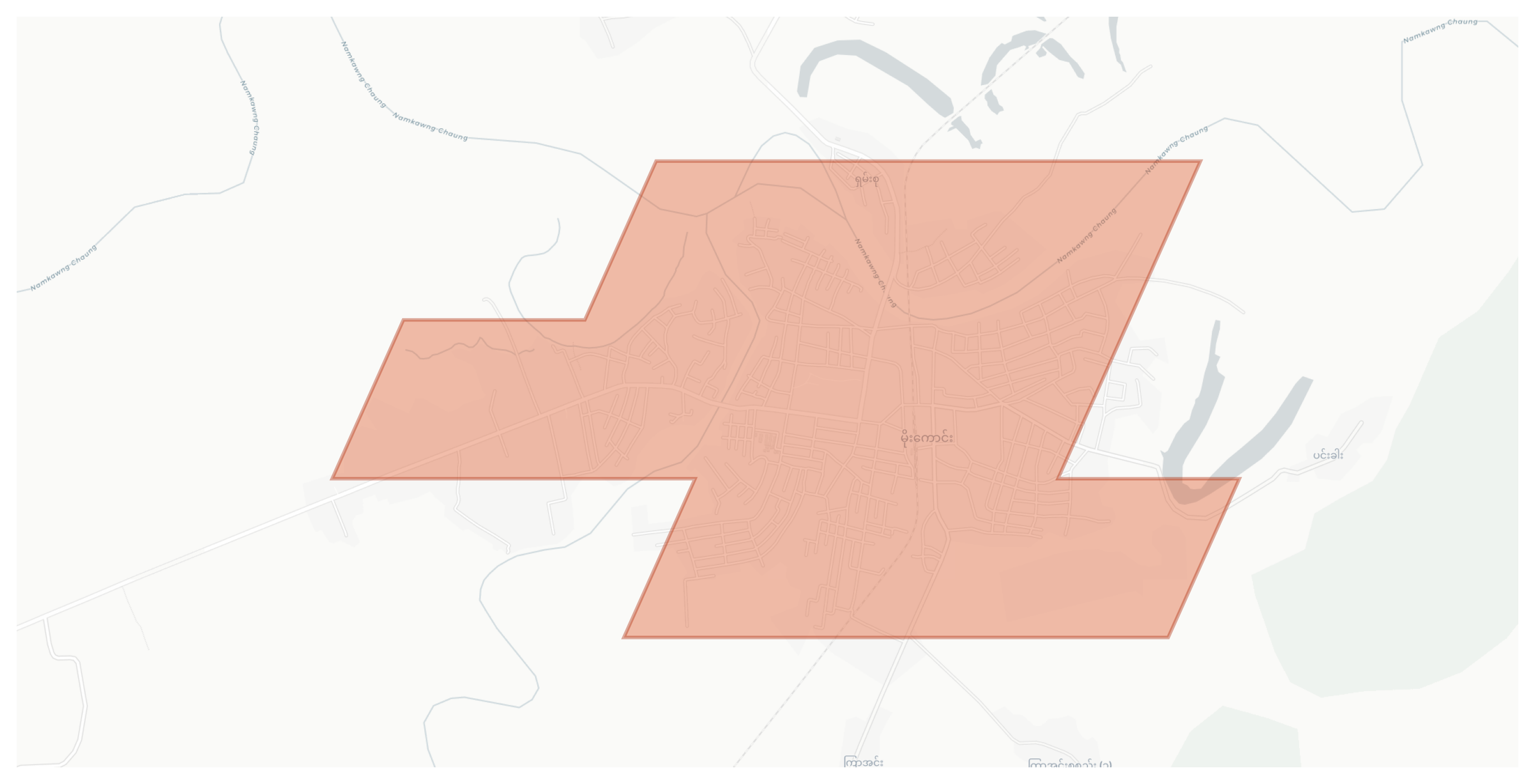Mogaung geographic map