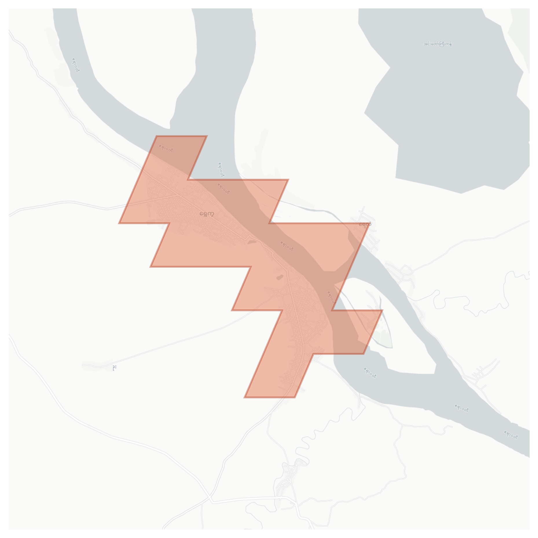 Shwegu geographic map