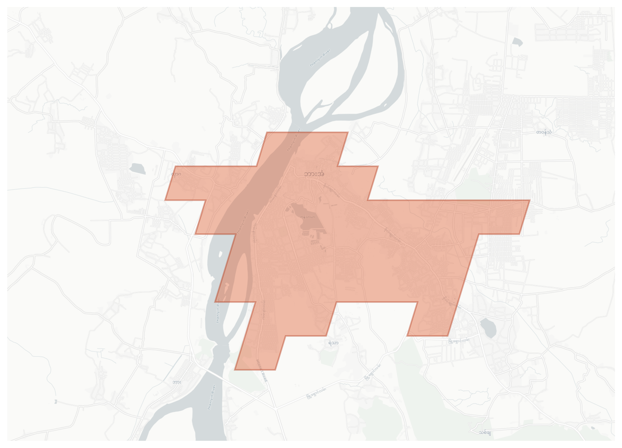 Hpa-An geographic map