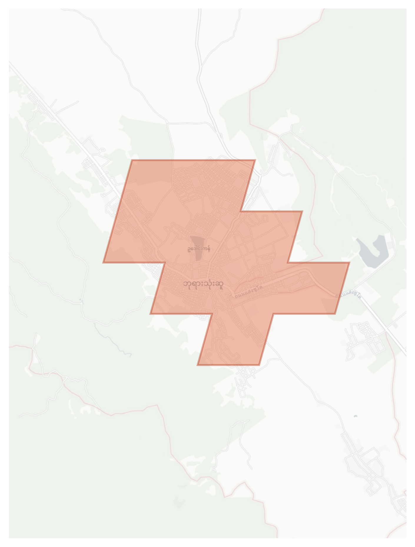 Payathonzu geographic map