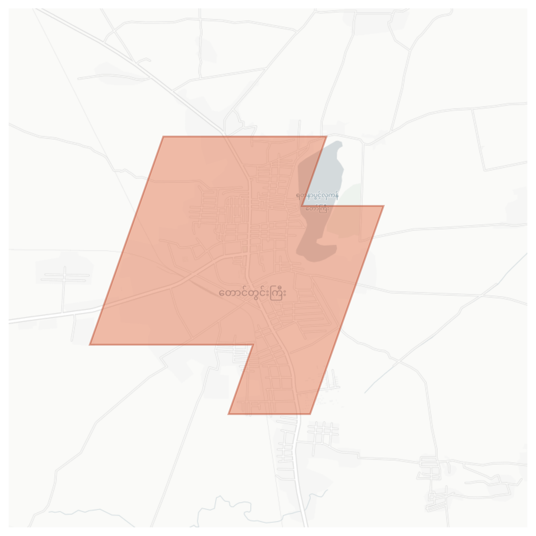 Taungdwingyi geographic map