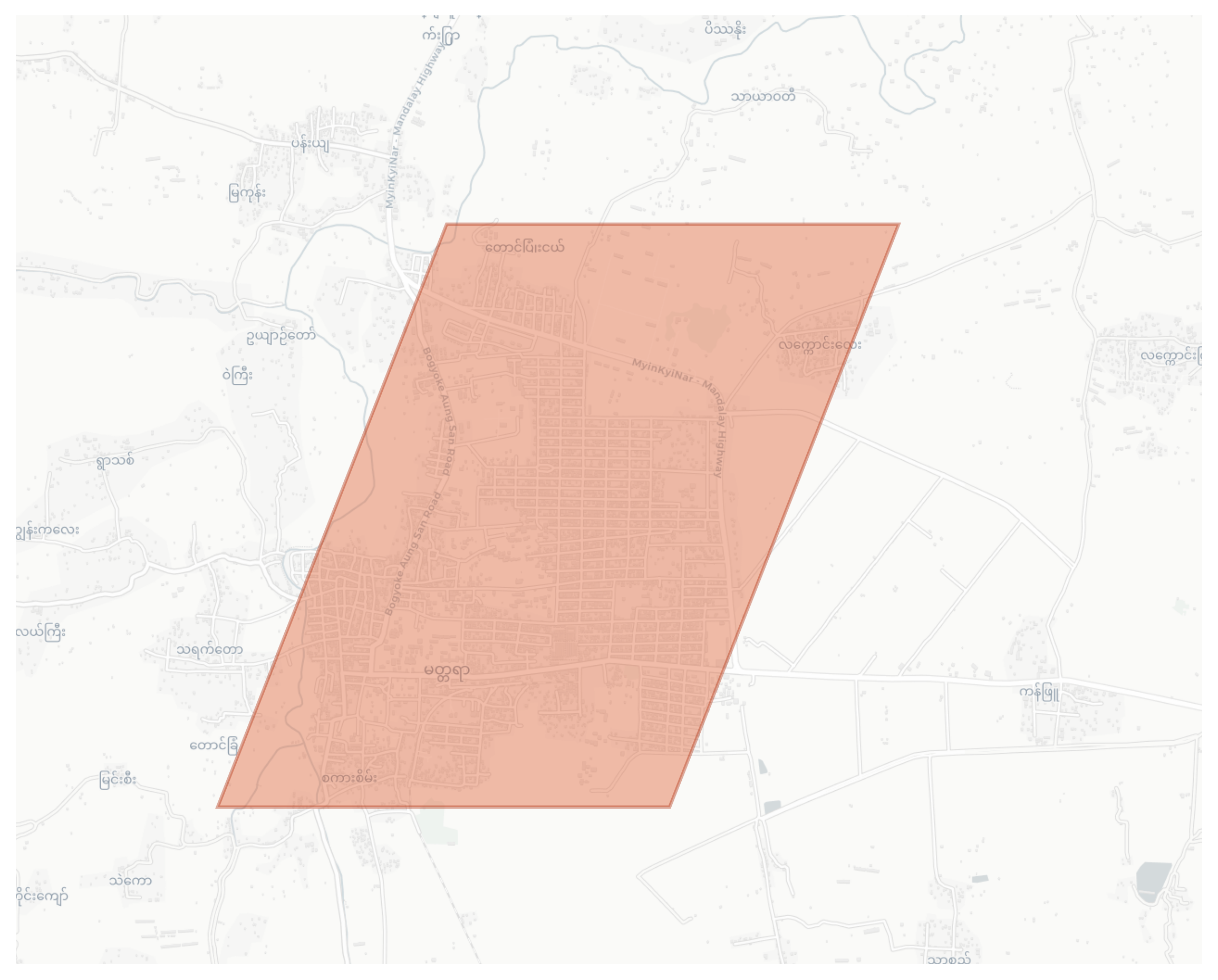 Madaya geographic map