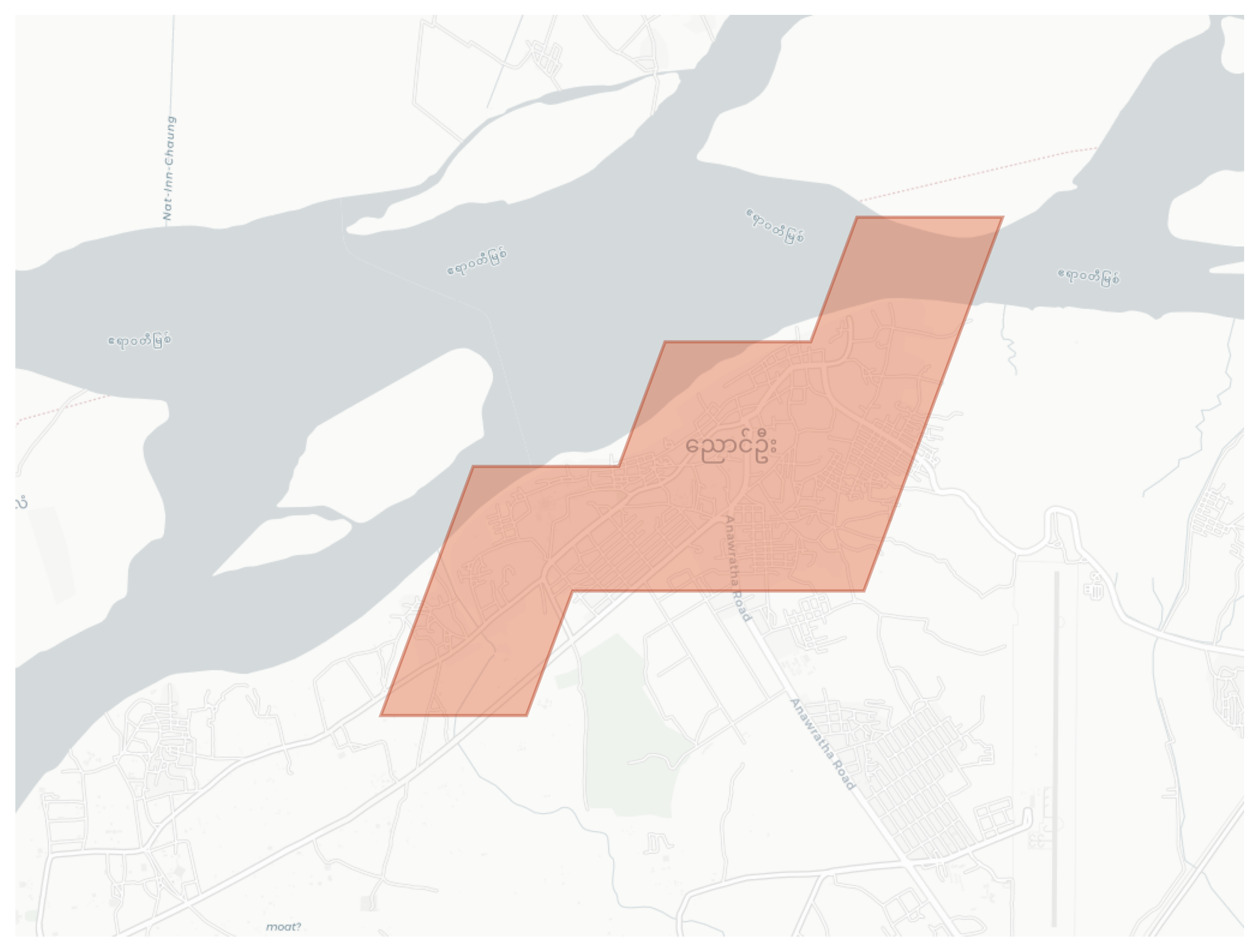 Nyaung-U geographic map