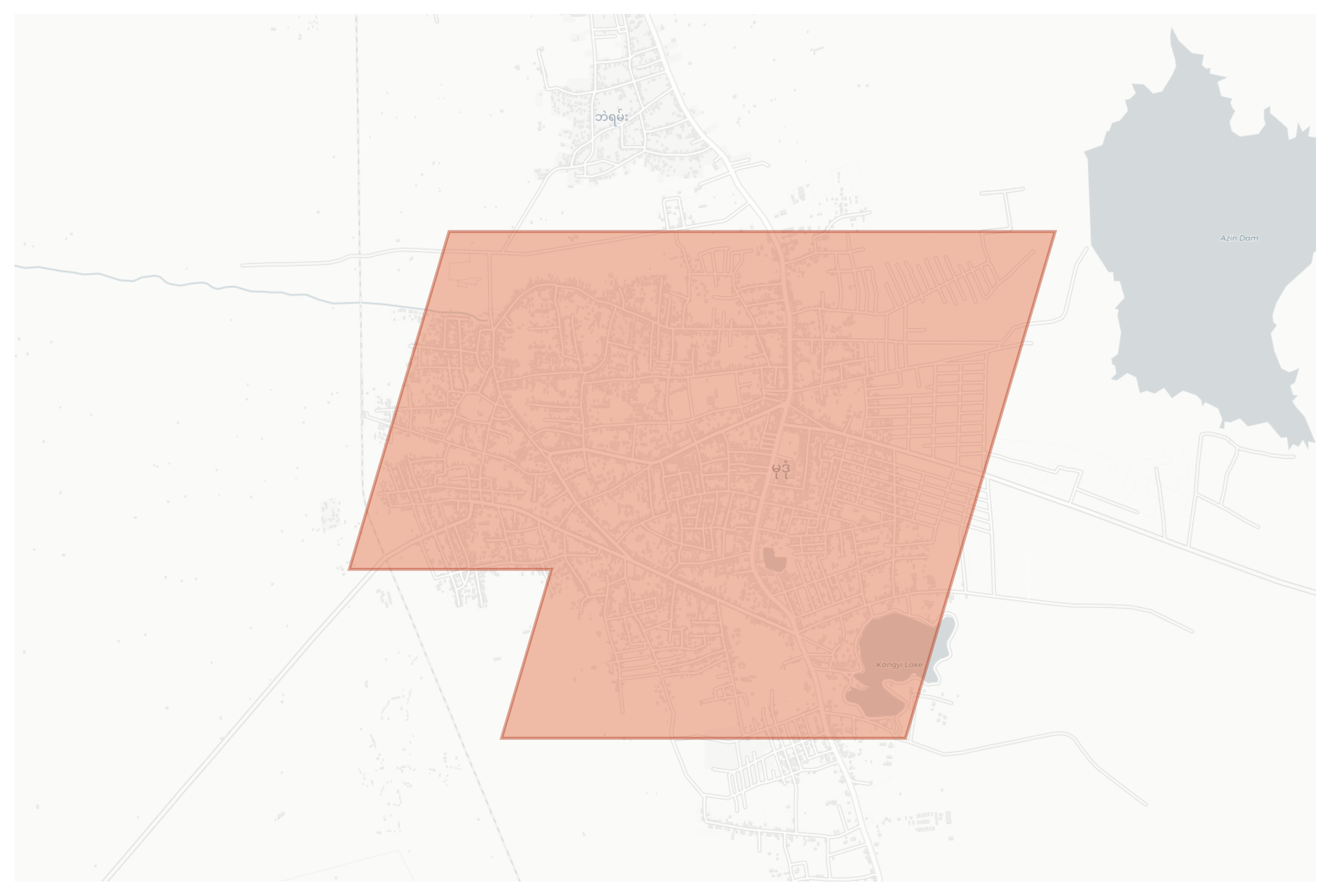 Mudon geographic map