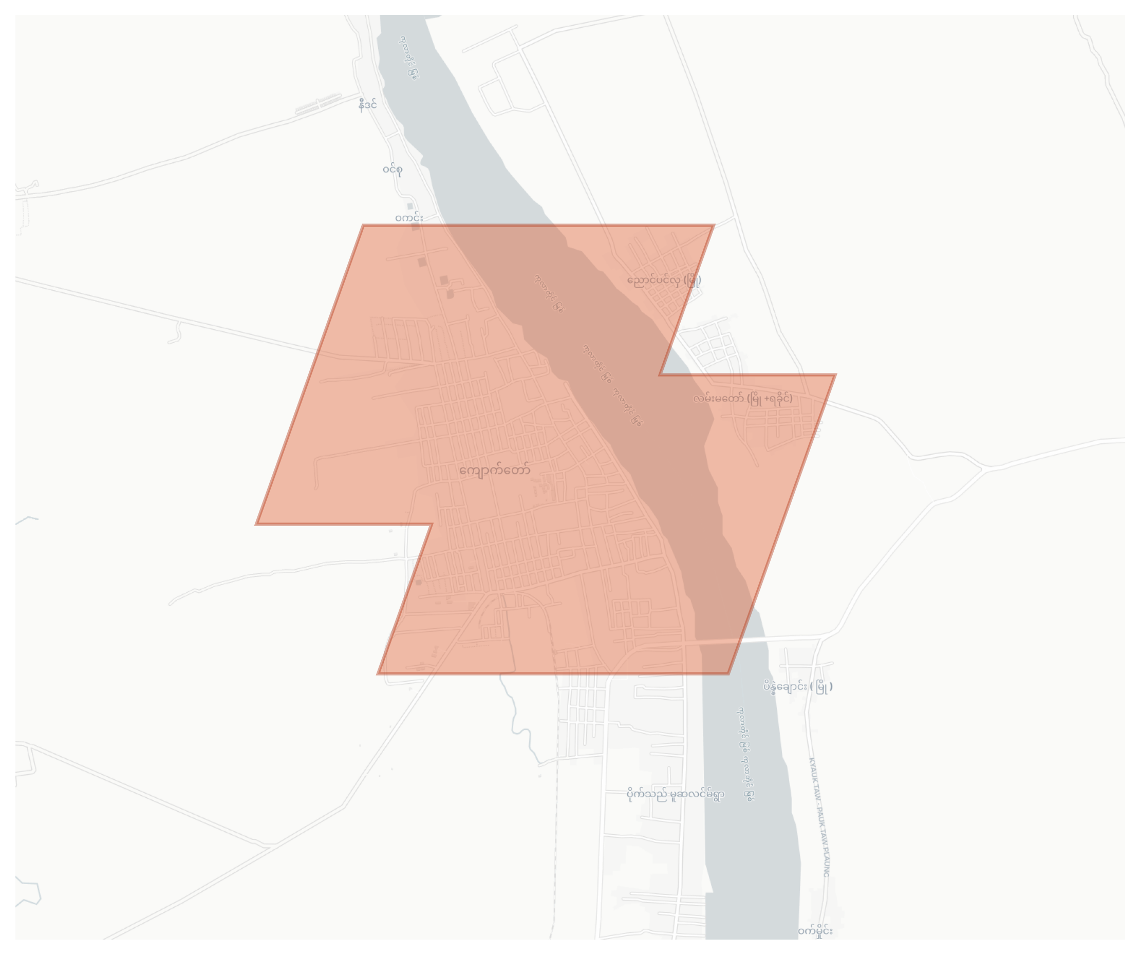 Kyauktaw geographic map