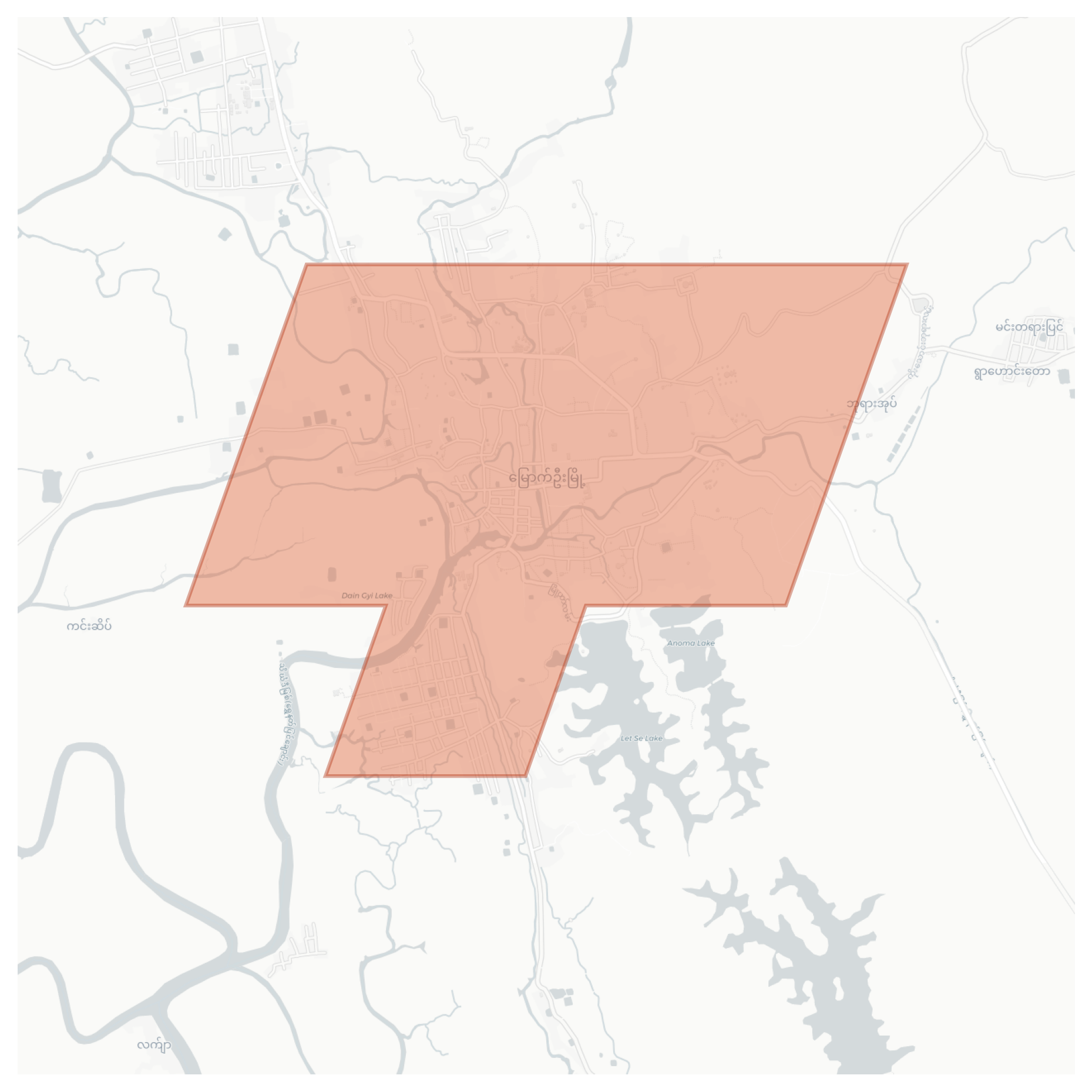 Mrauk U geographic map