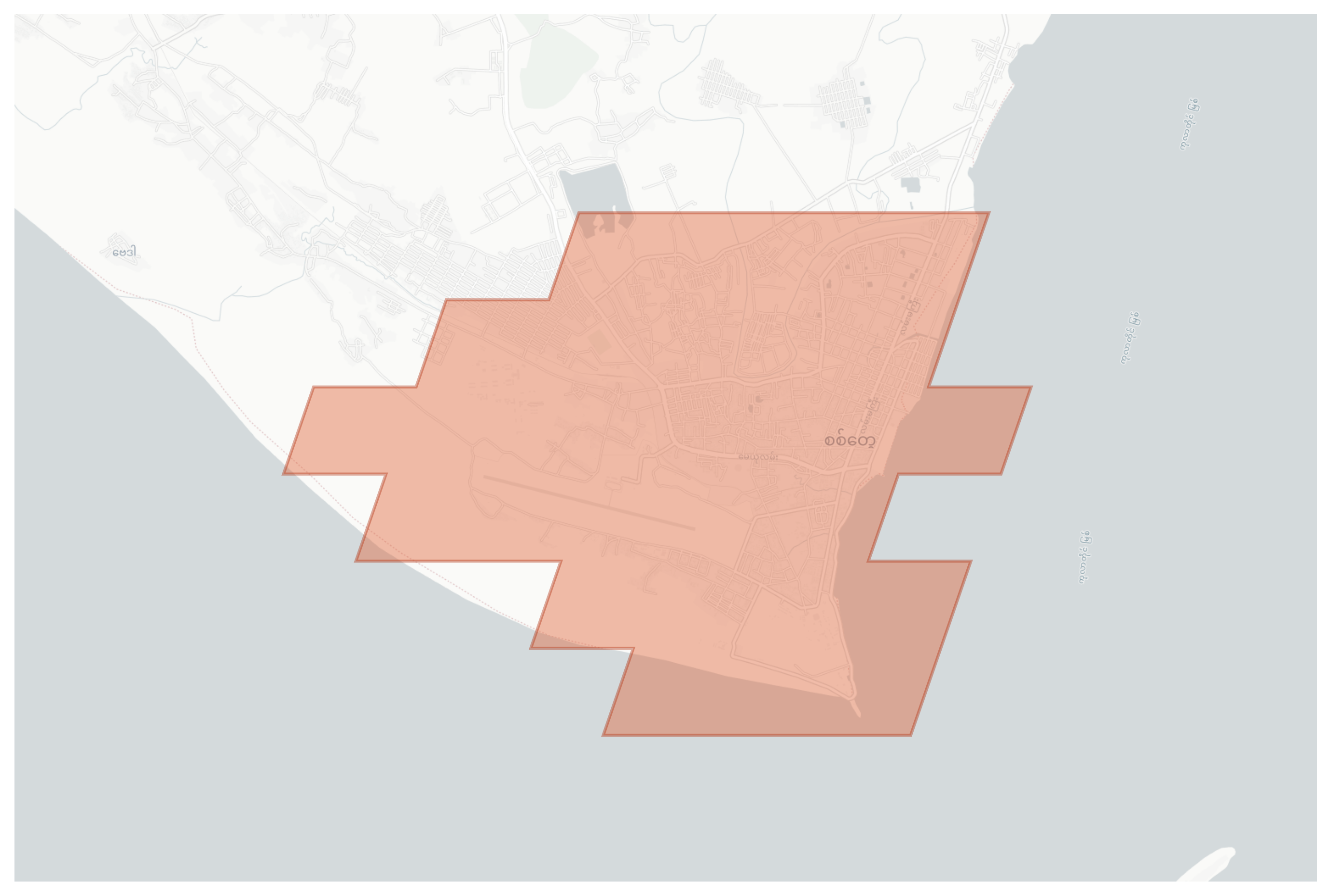 Sittwe geographic map
