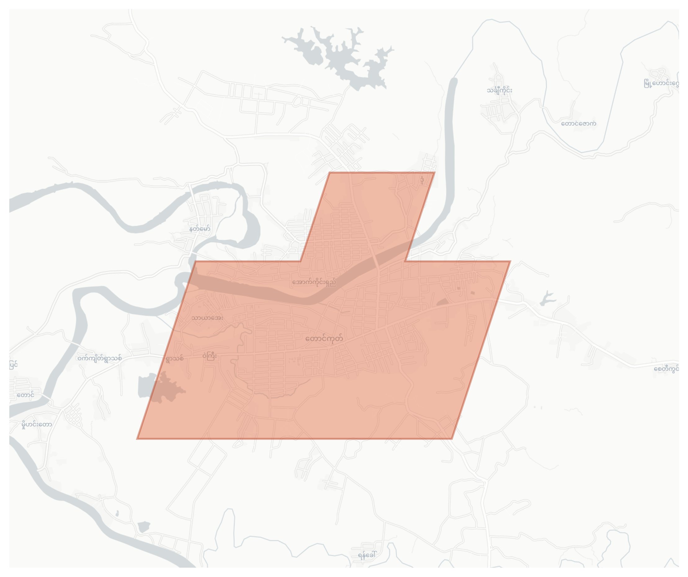 Taungup geographic map