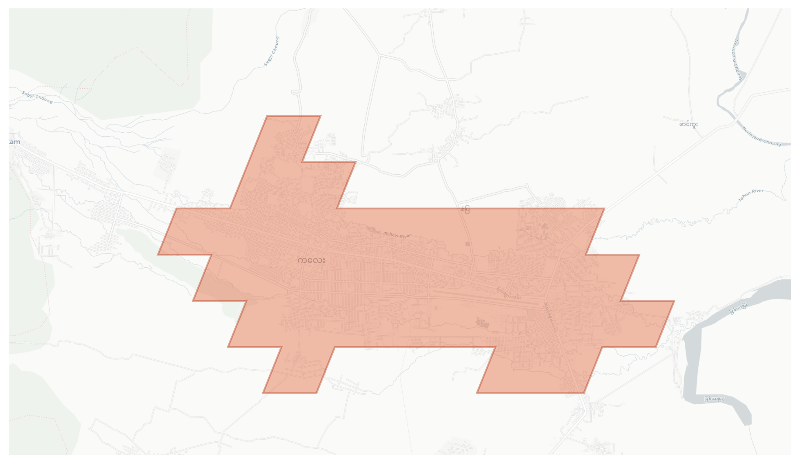 Kalay geographic map