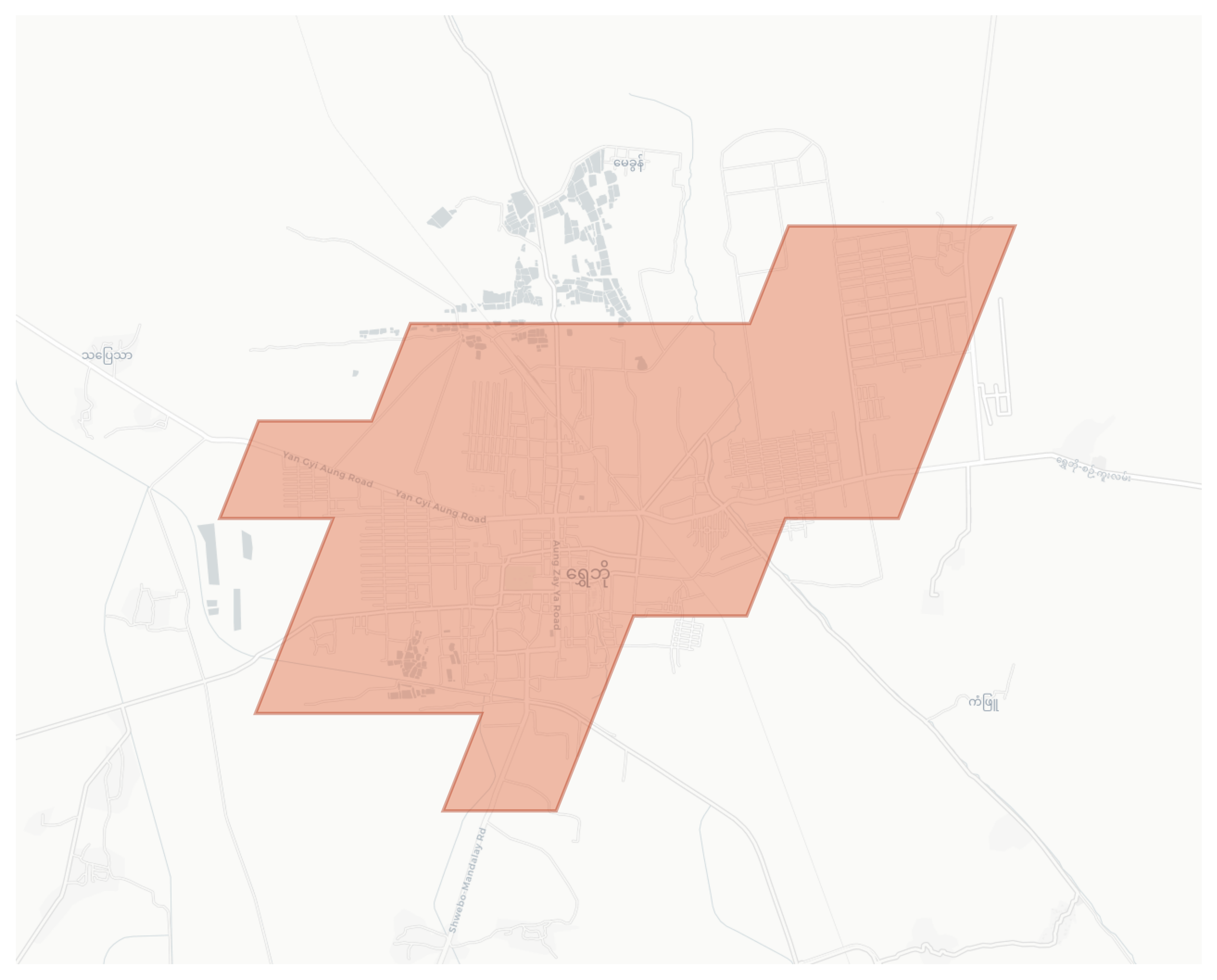 Shwebo geographic map