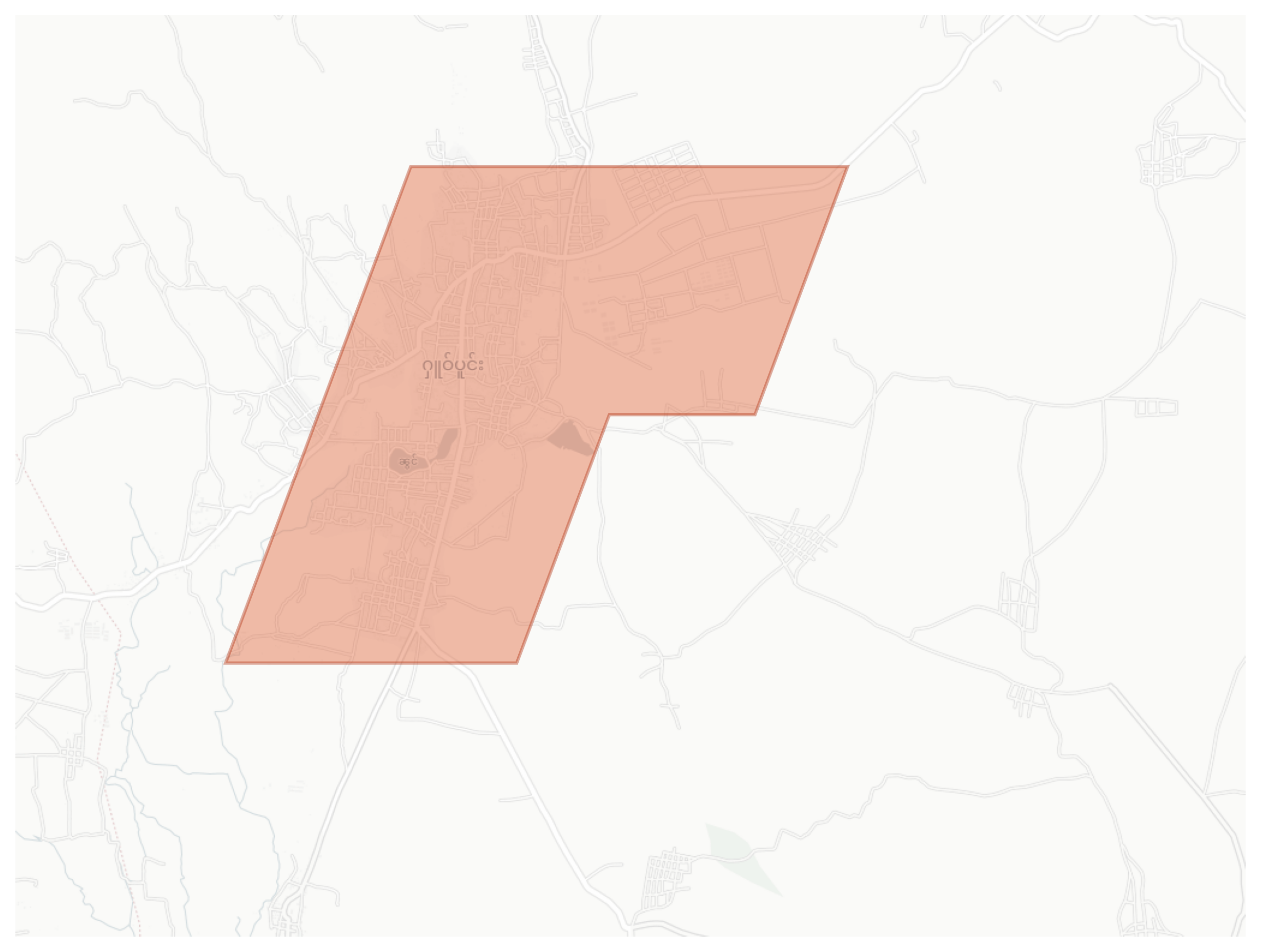 Hopong geographic map