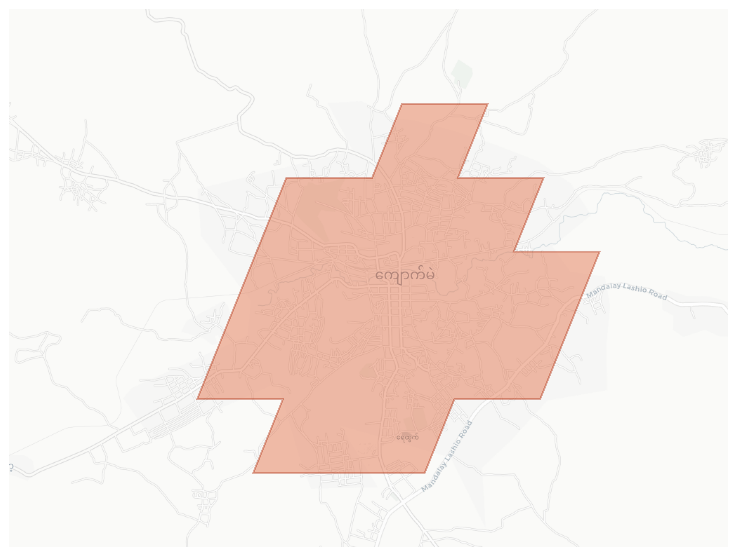 Kyaukme geographic map