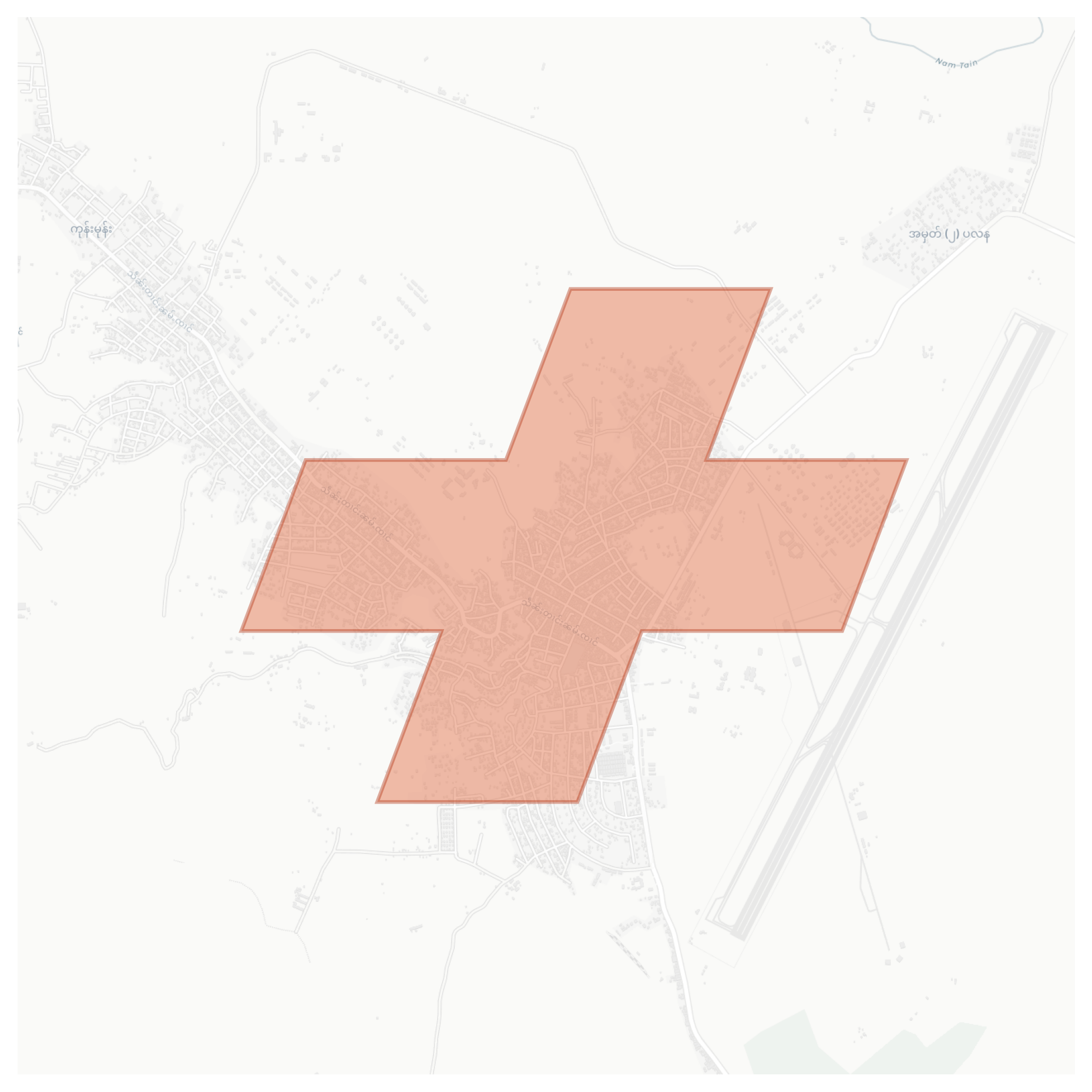 Nansang geographic map