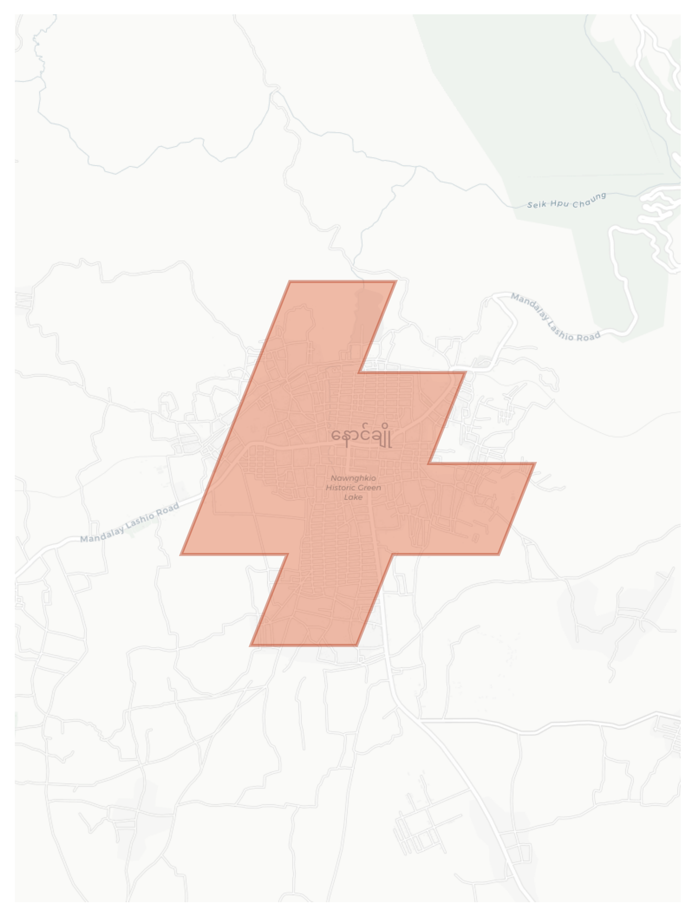 Nawnghkio geographic map