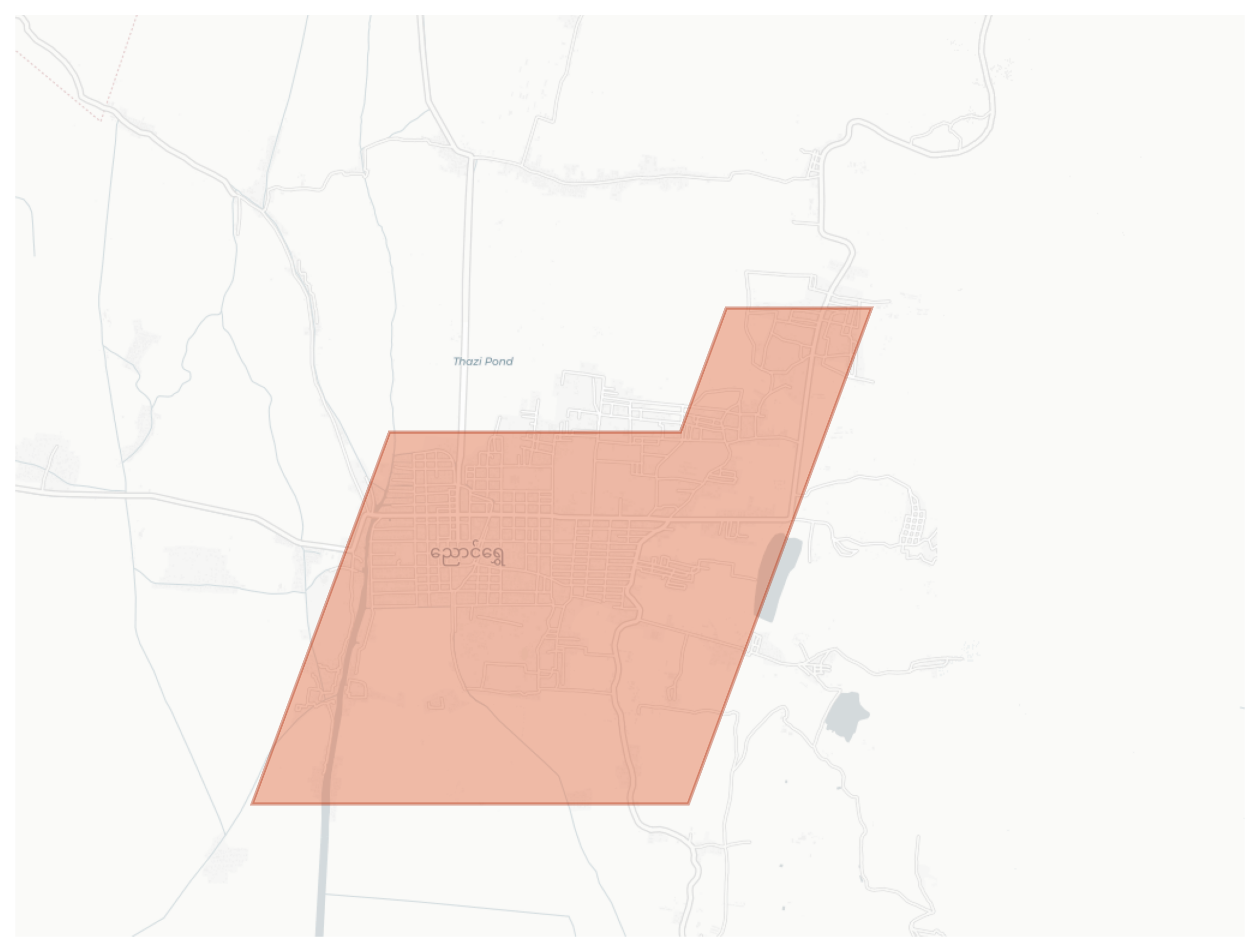 Nyaung Shwe geographic map