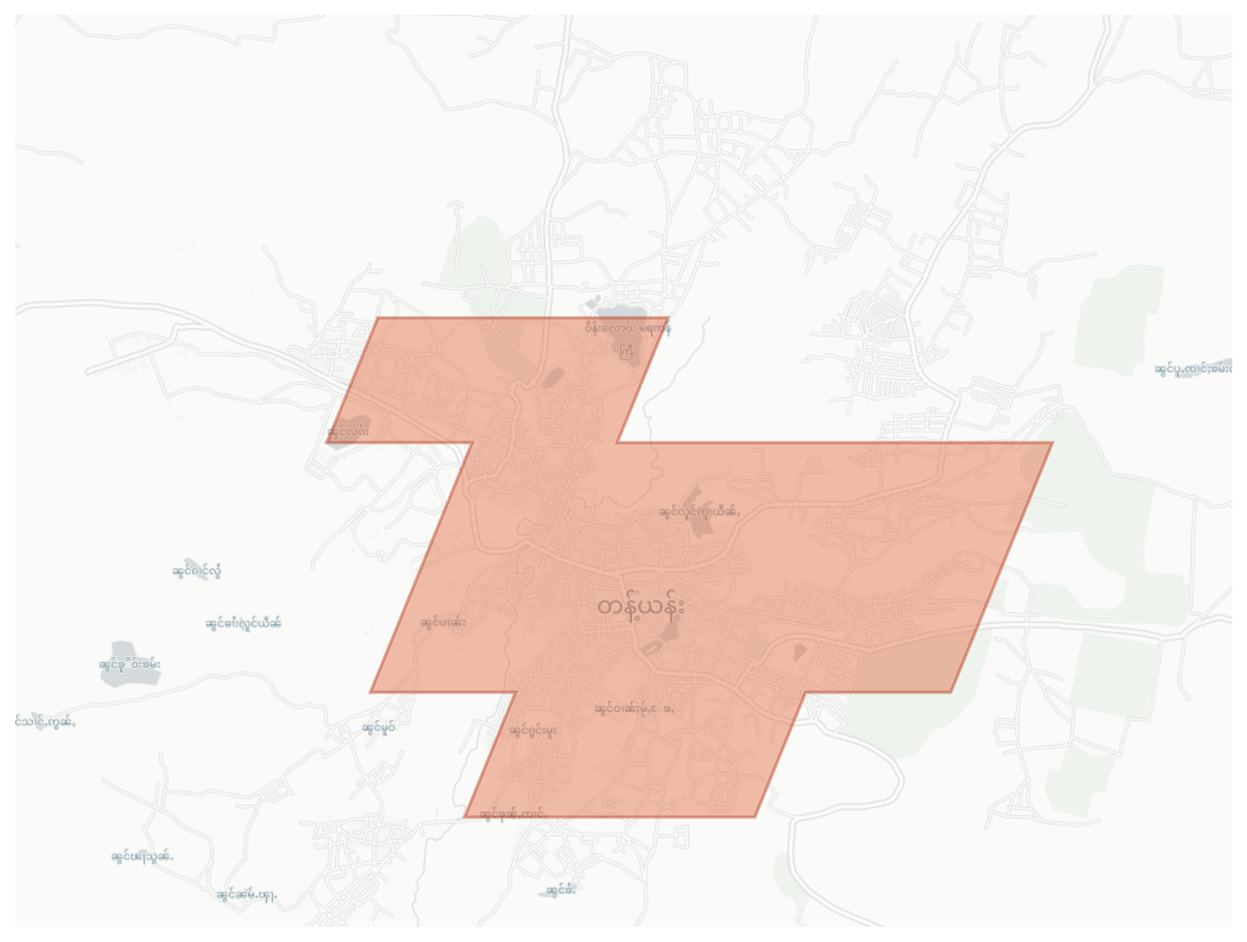 Tangyan geographic map