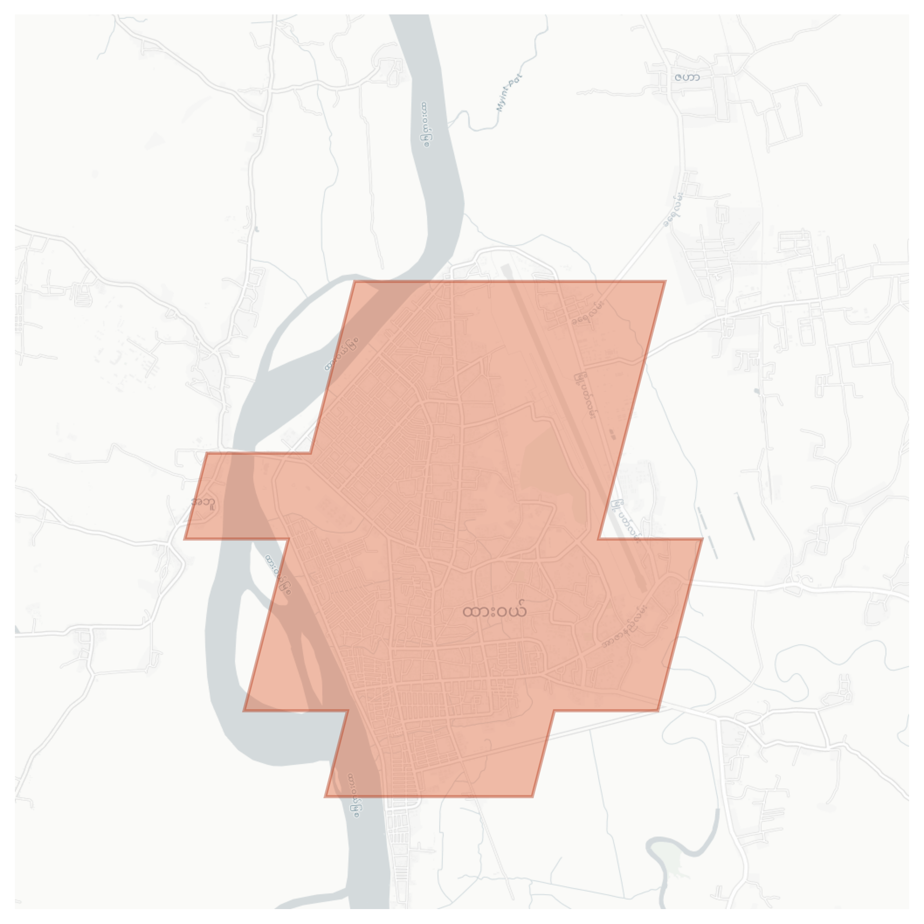 Dawei geographic map
