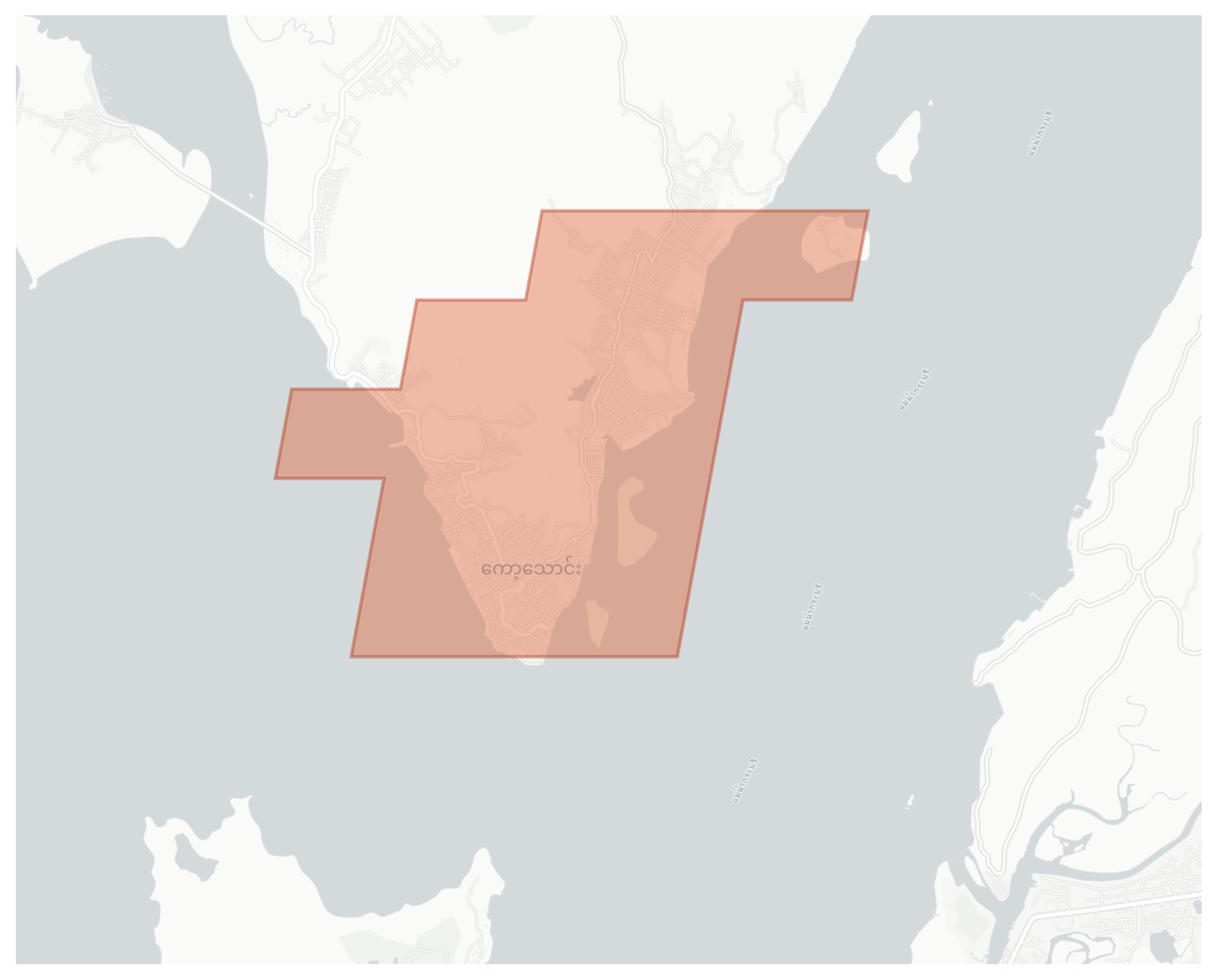 Kawthaung geographic map