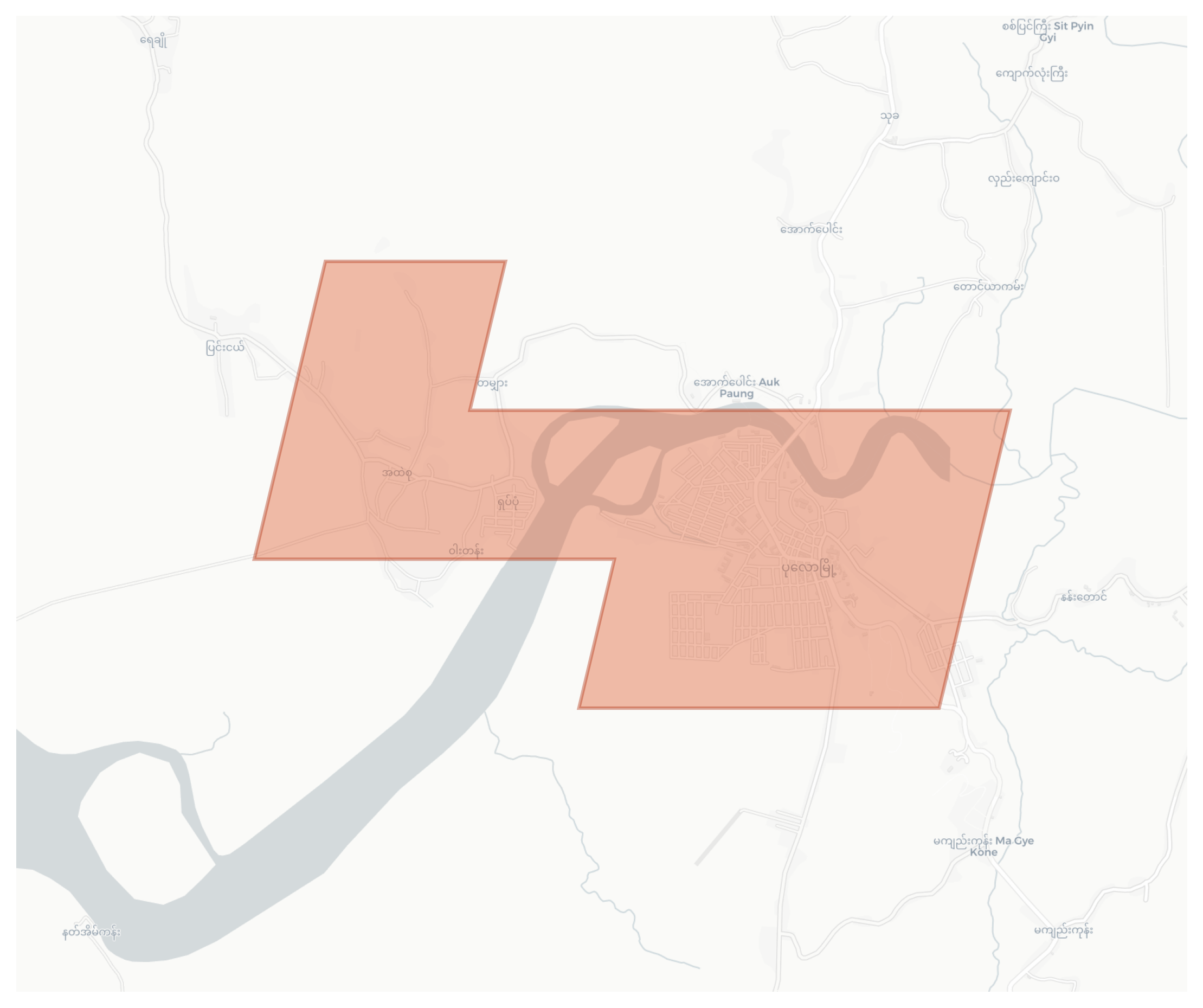 Palaw geographic map
