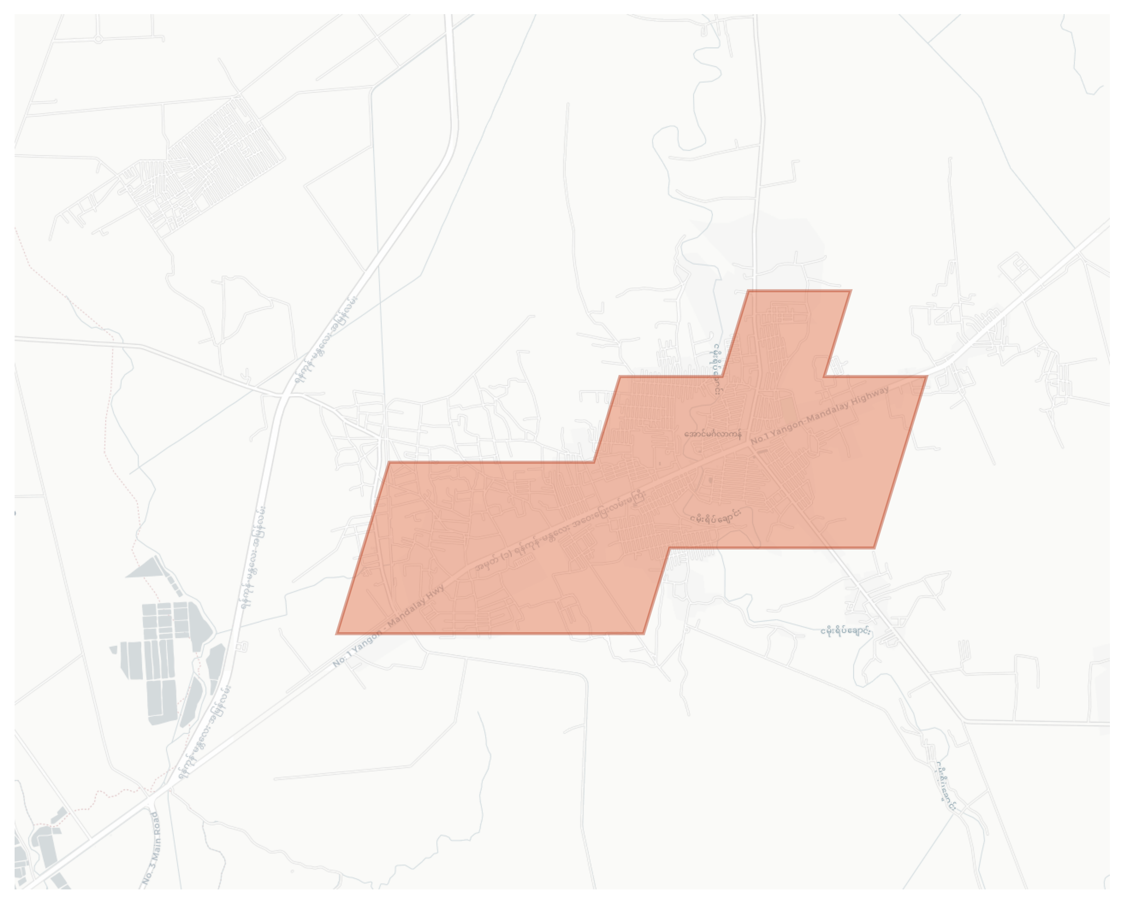 Hlegu geographic map