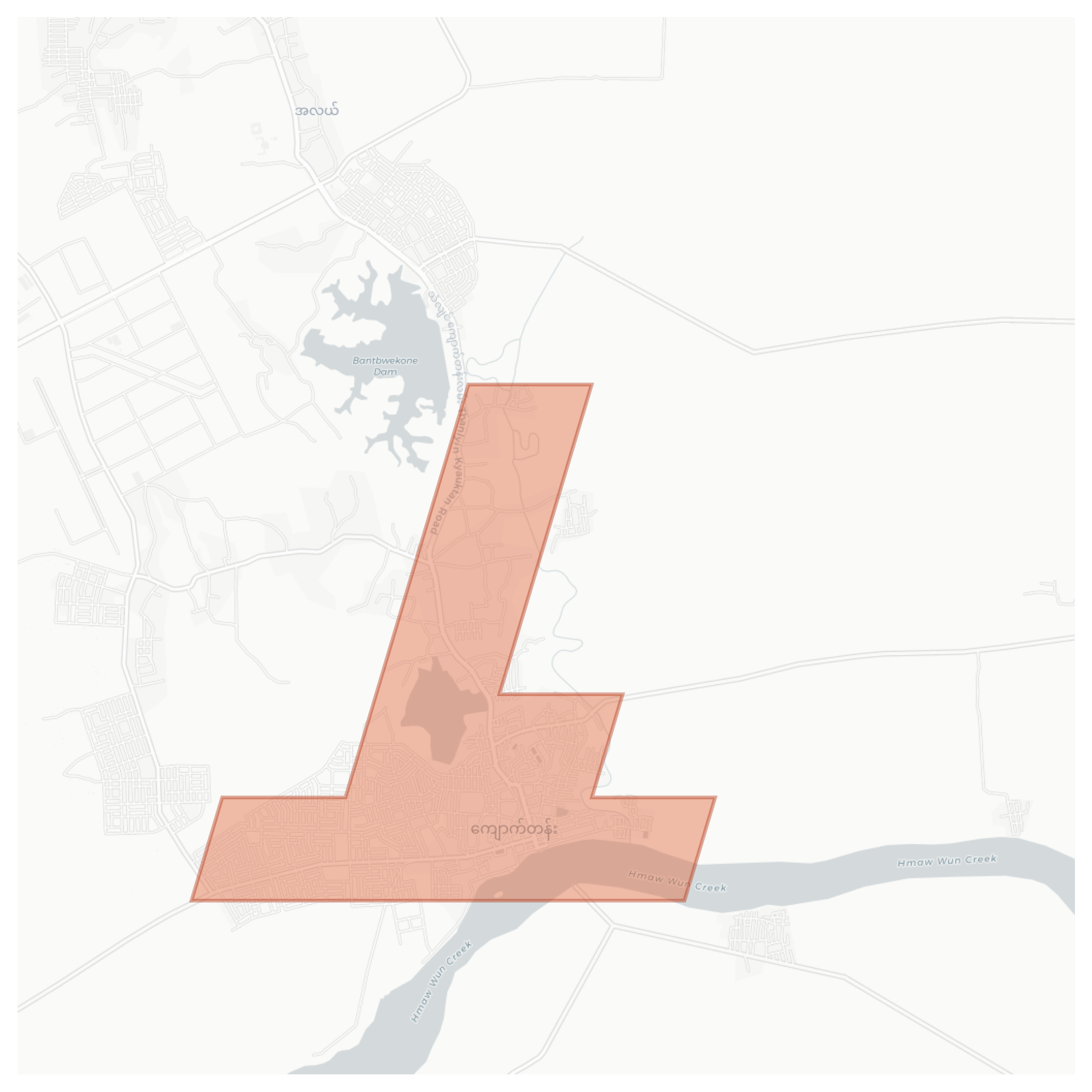 Kyauktan geographic map