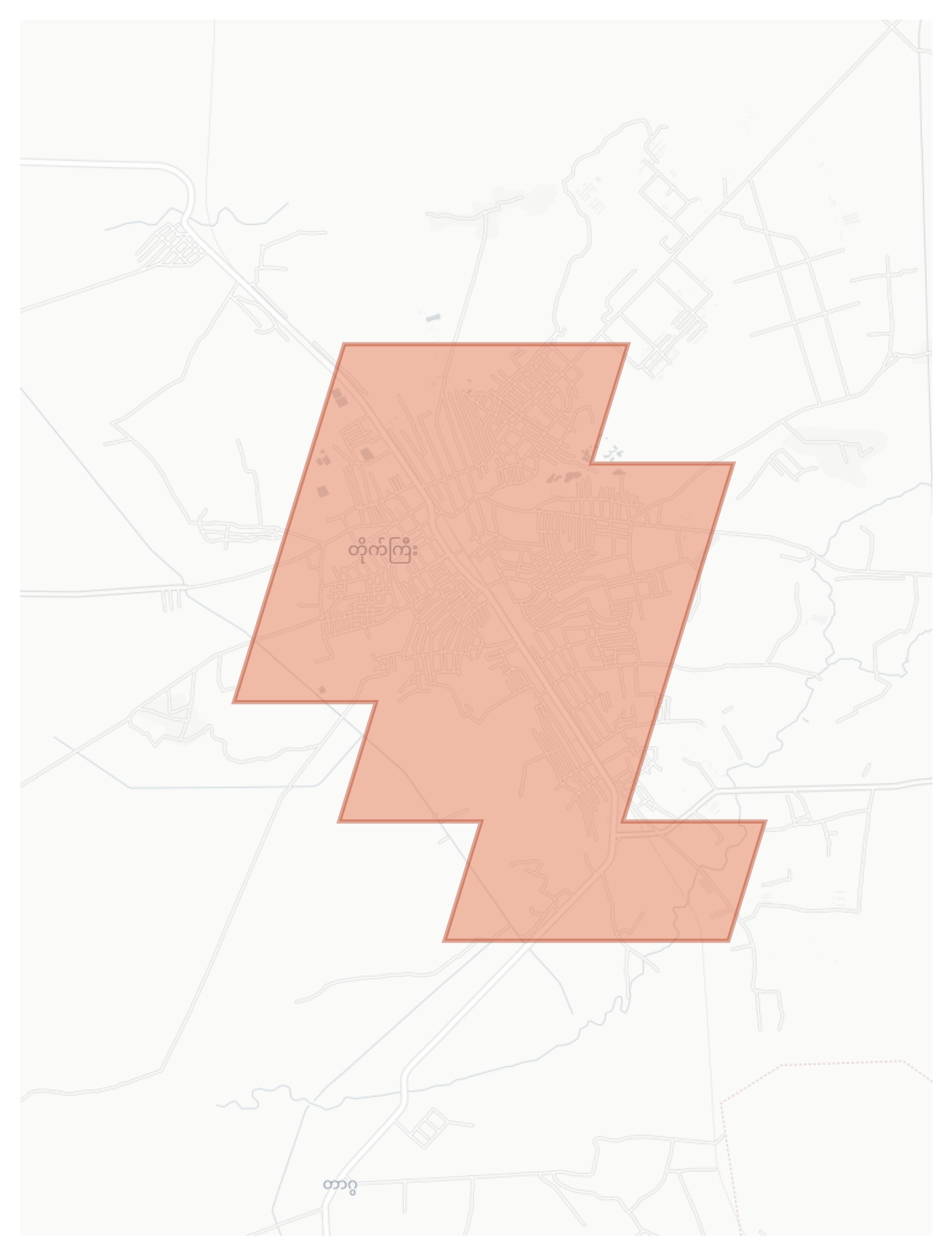 Taik Kyi geographic map
