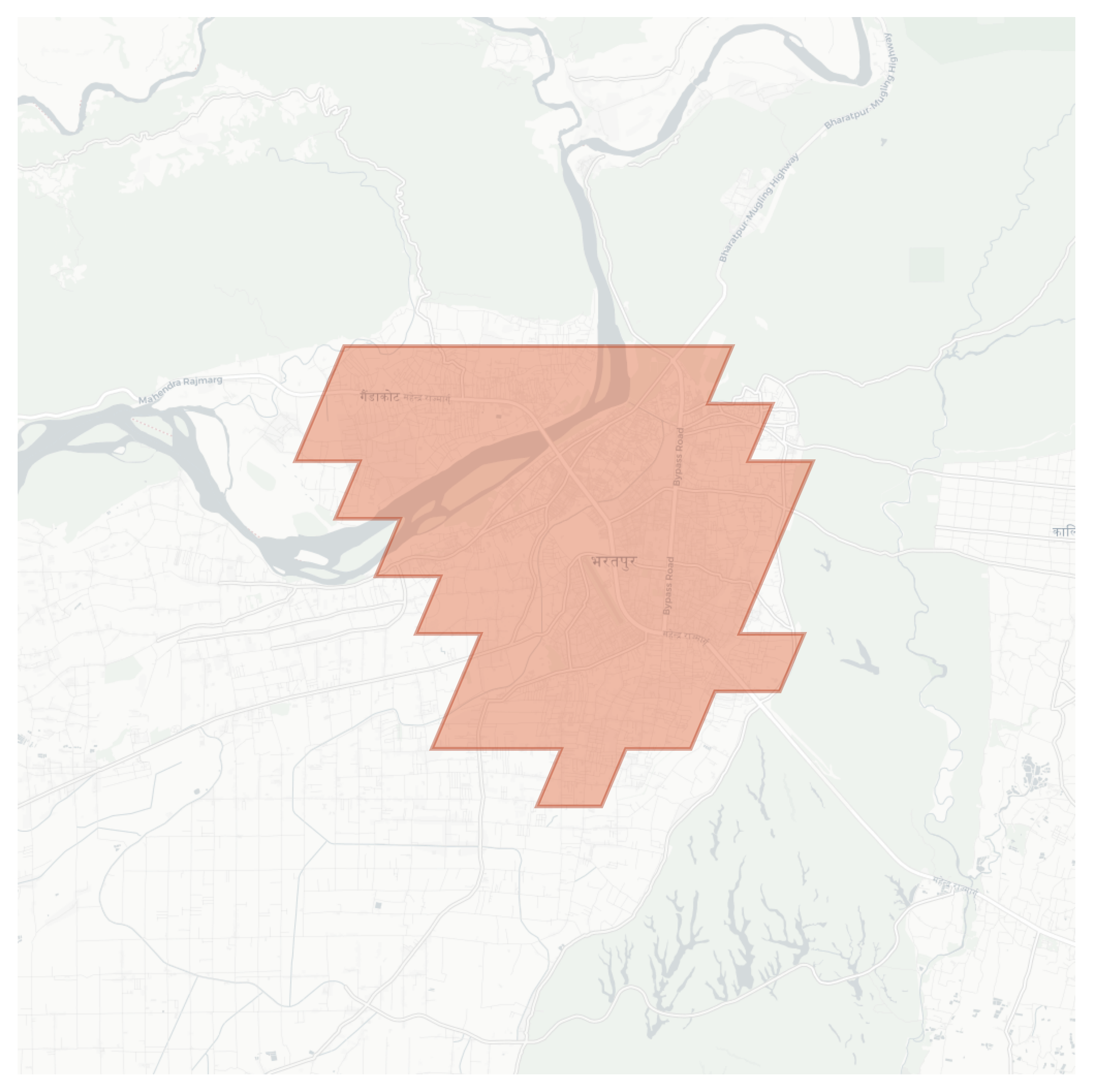 Bharatpur geographic map