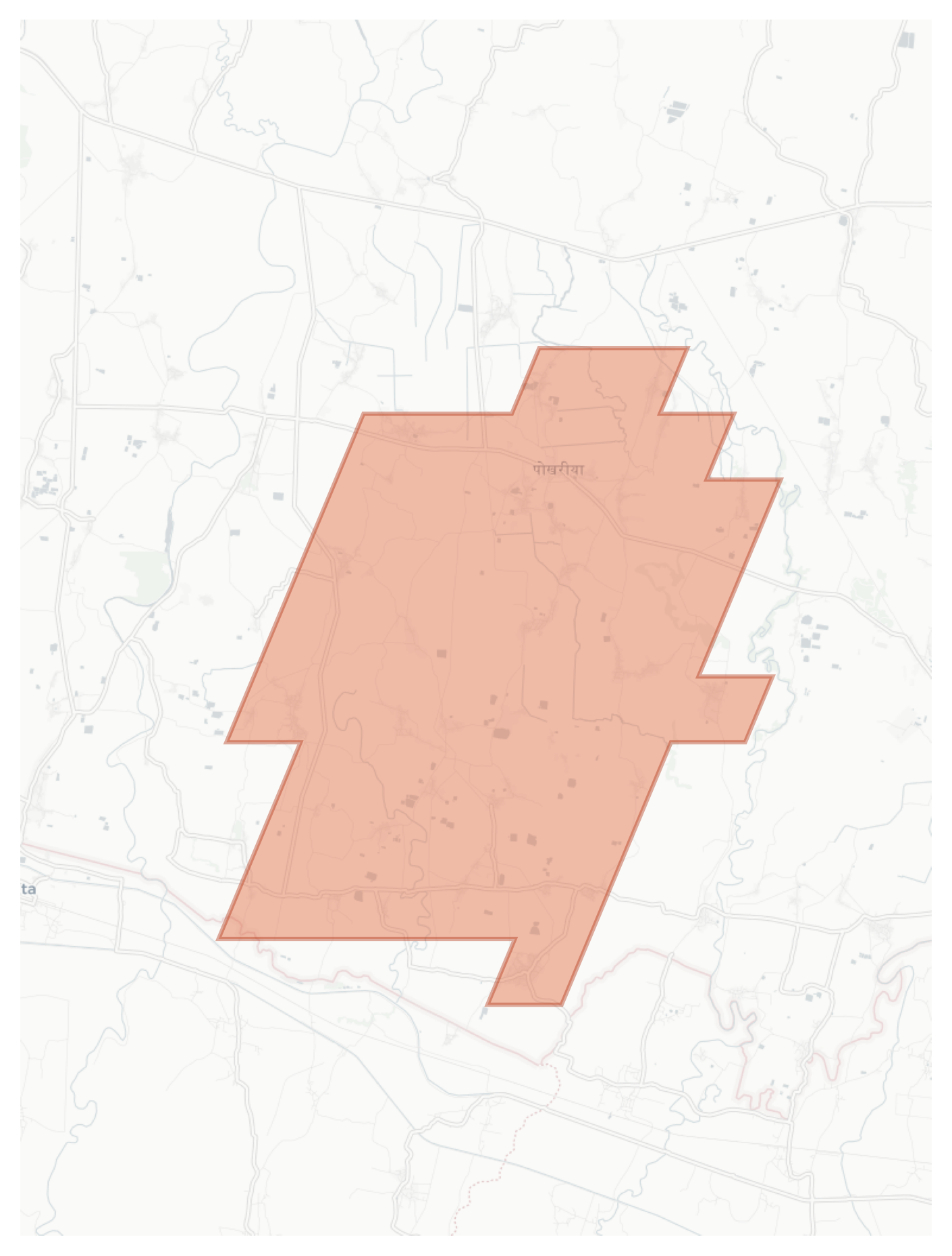 Pokhariya geographic map