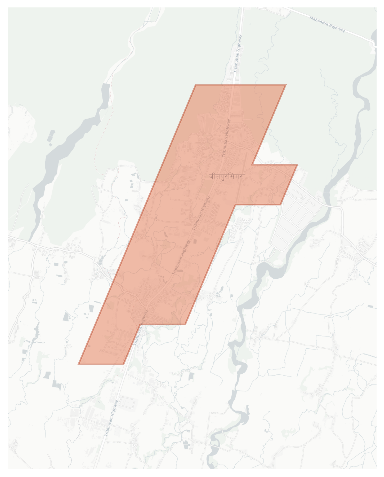 Simara geographic map