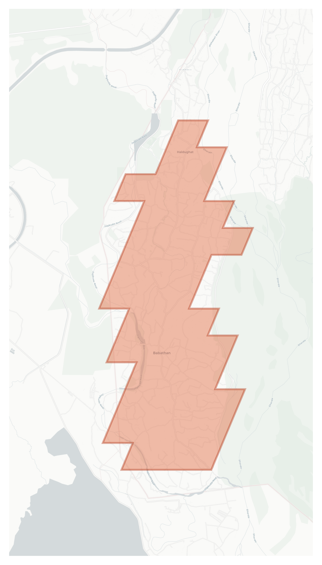 Babathan geographic map