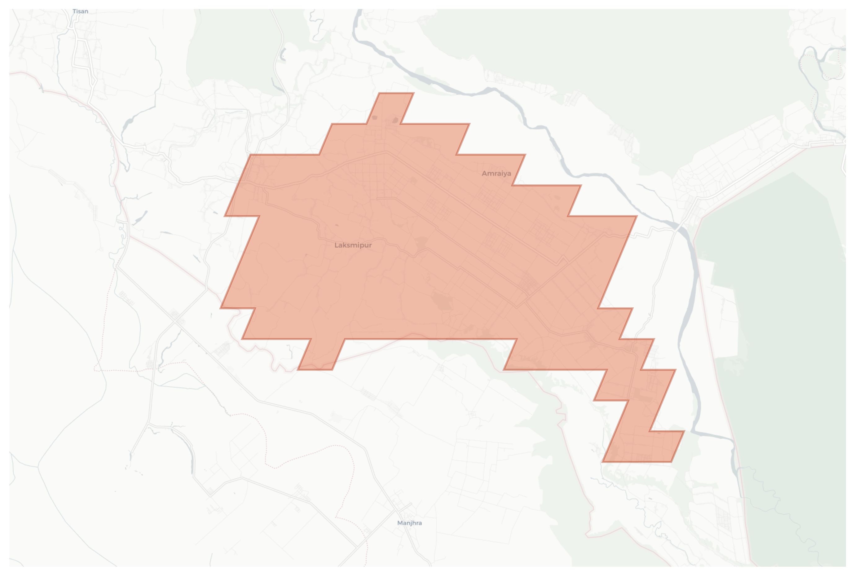Laksmipur geographic map