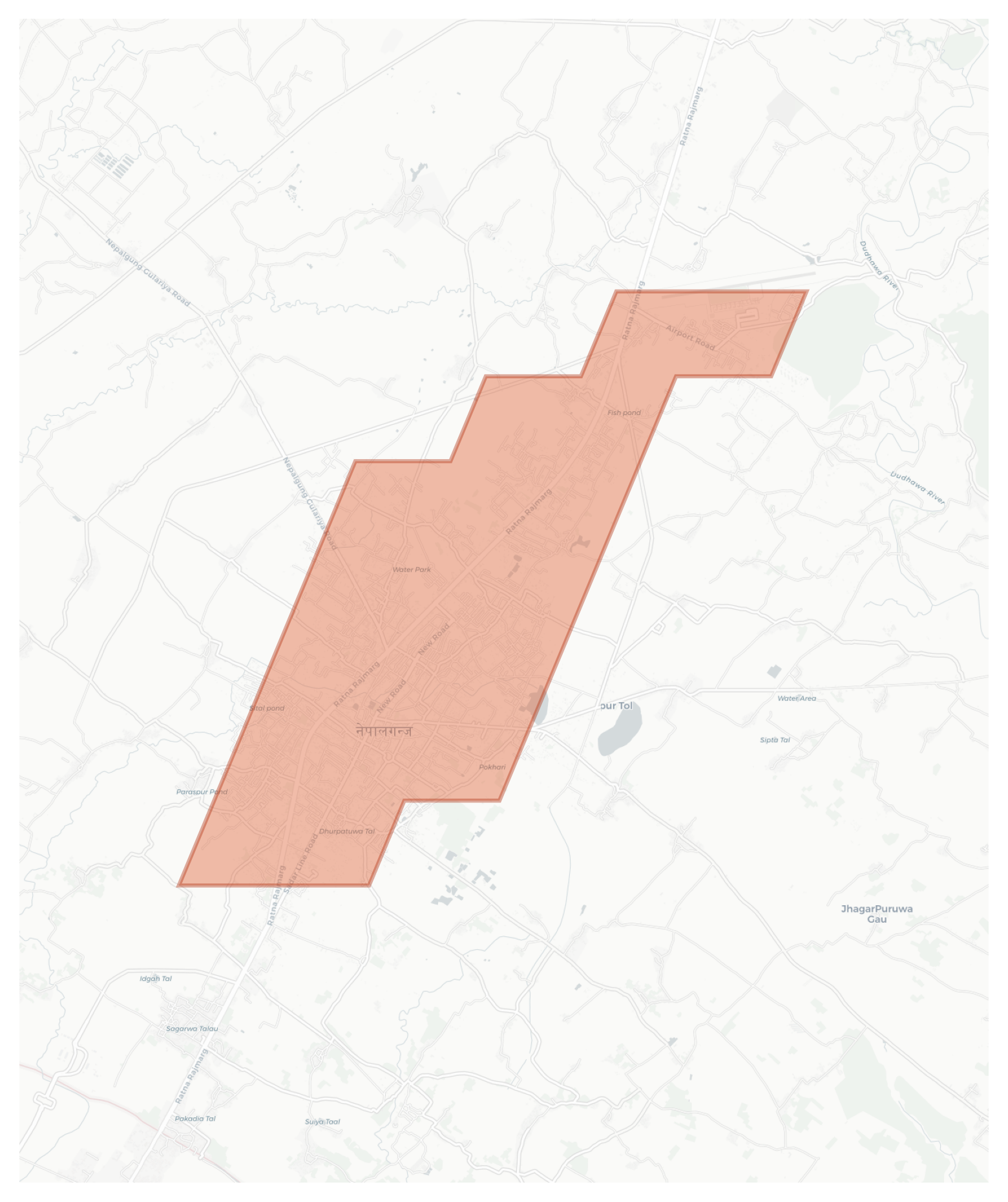 Nepalgunj geographic map