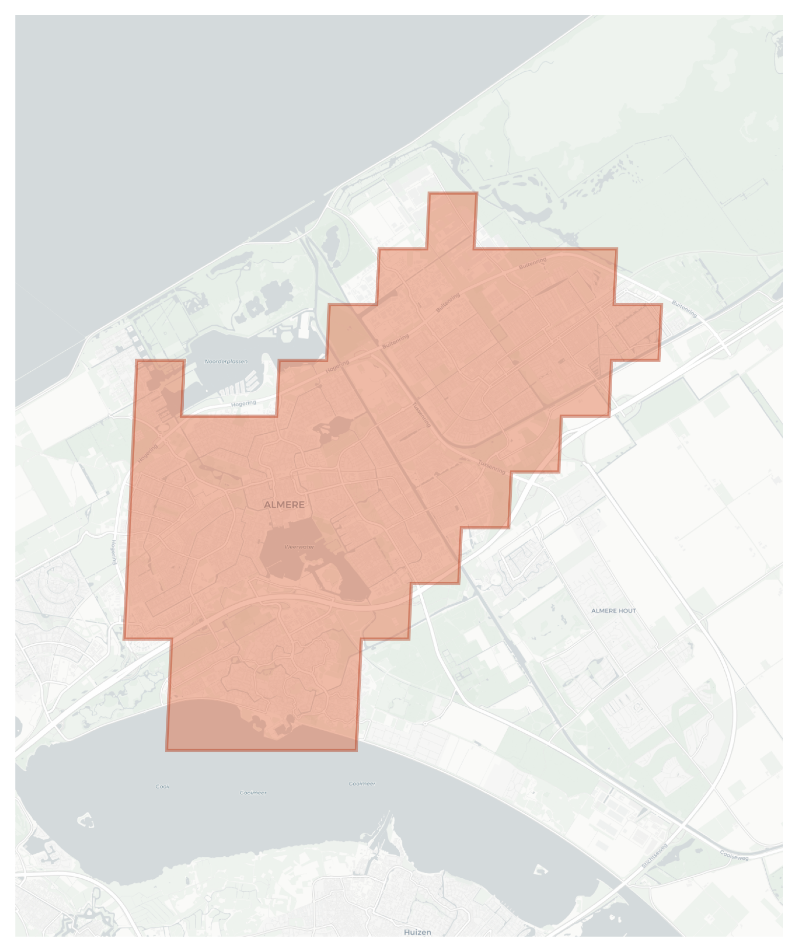 Almere geographic map
