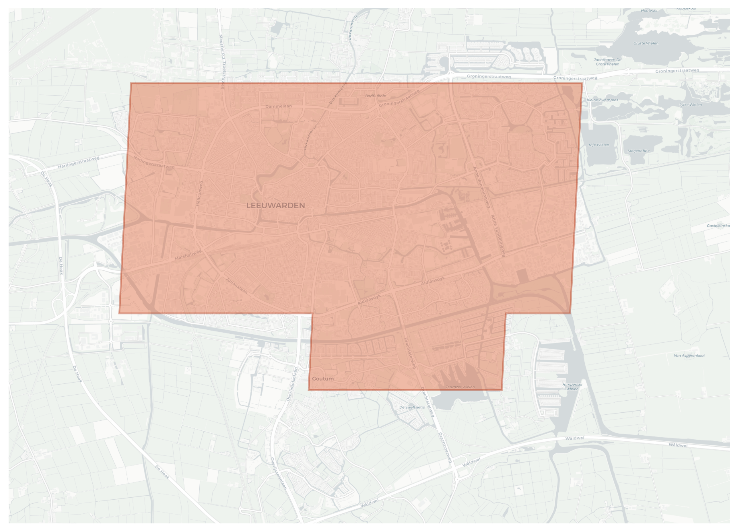 Leeuwarden geographic map