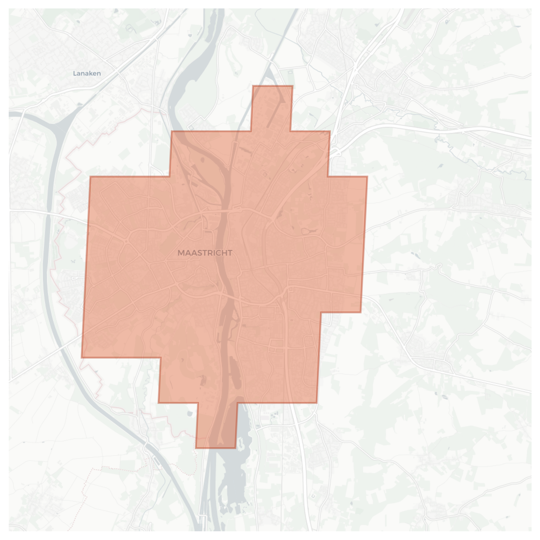 Maastricht geographic map