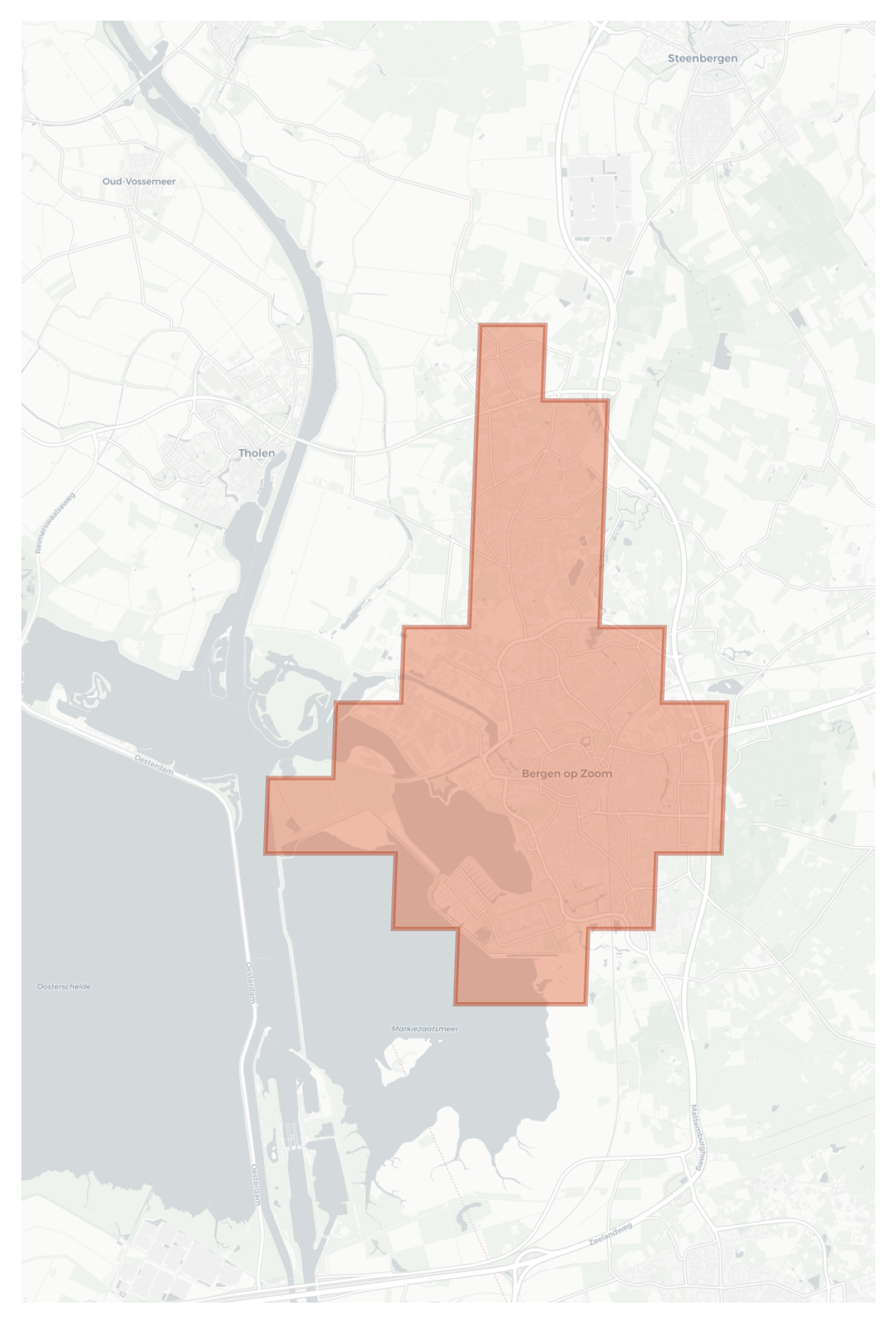 Bergen op Zoom geographic map