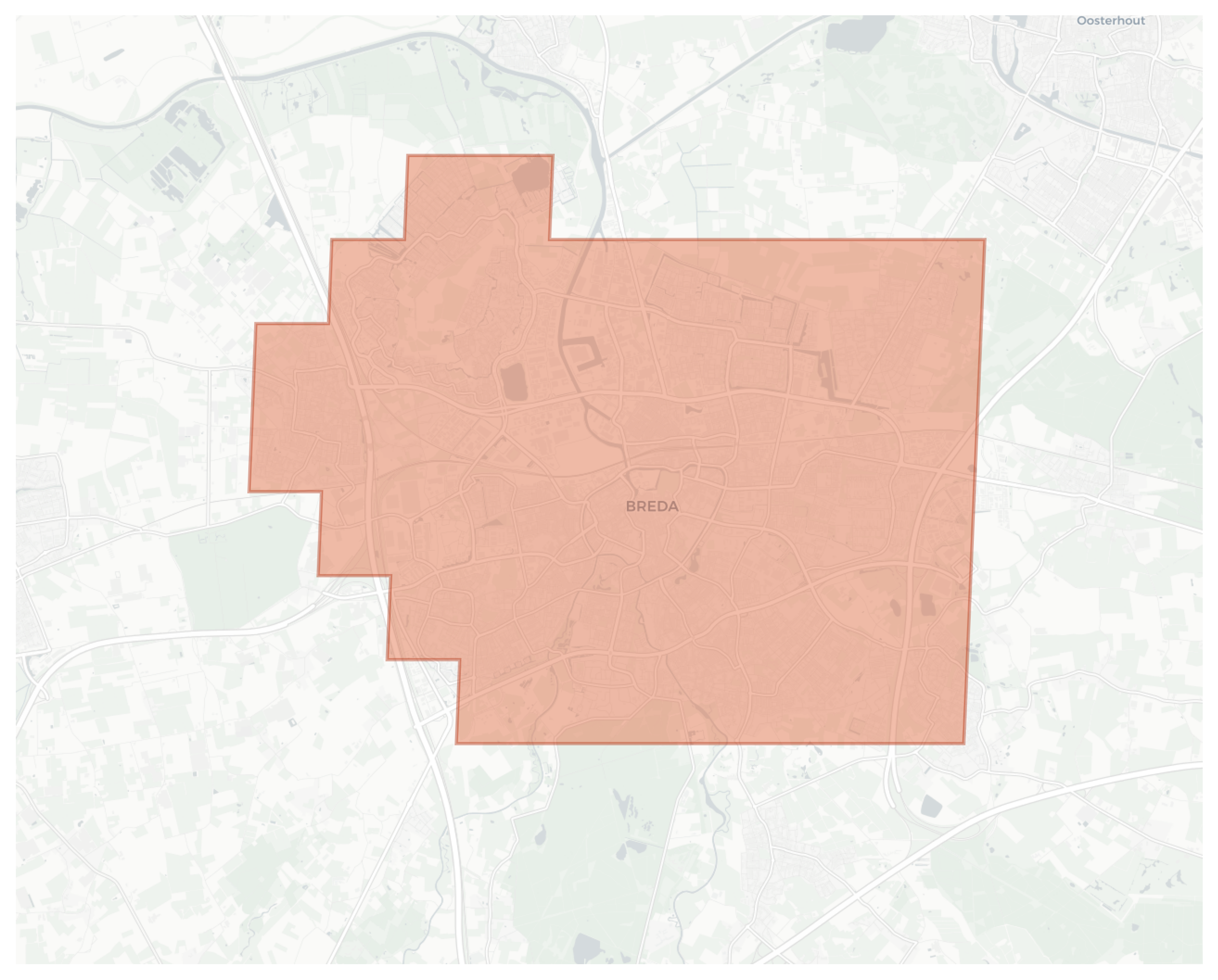Breda geographic map