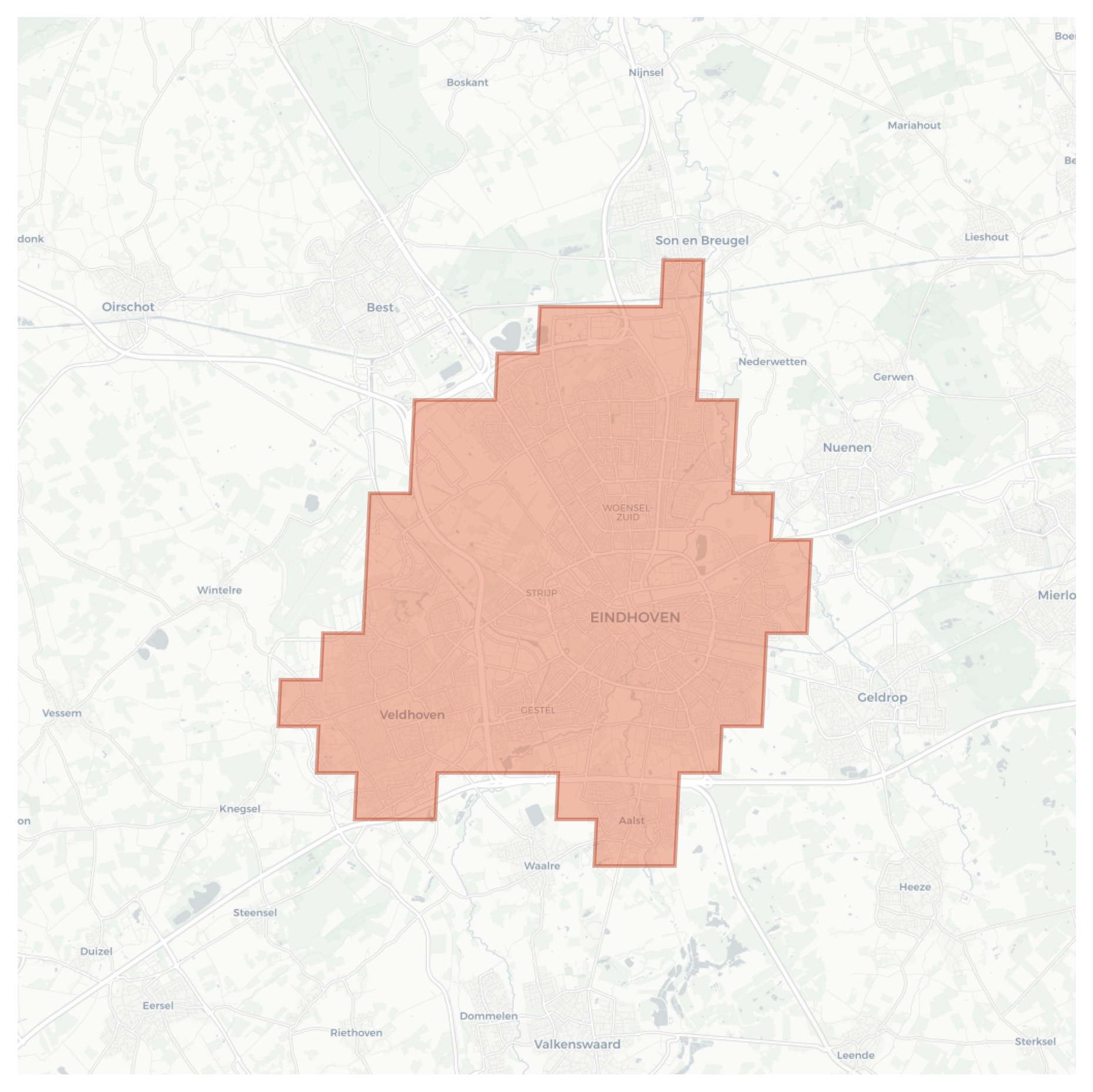Eindhoven geographic map