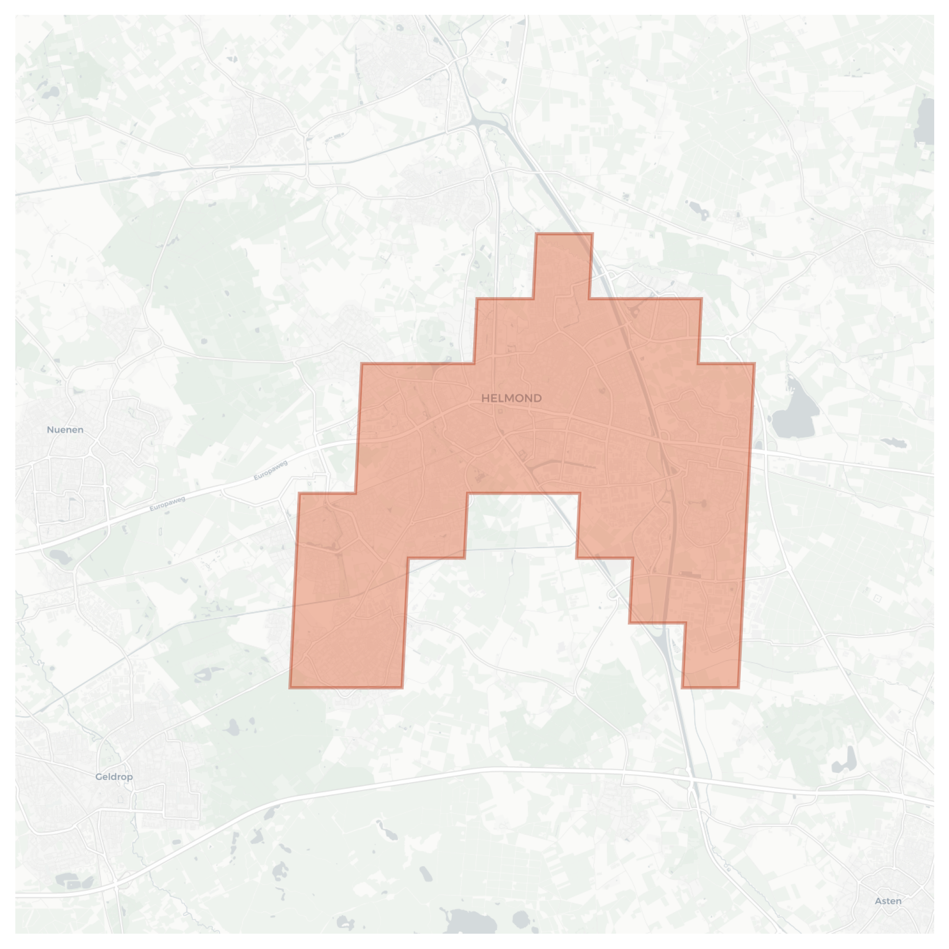 Helmond geographic map
